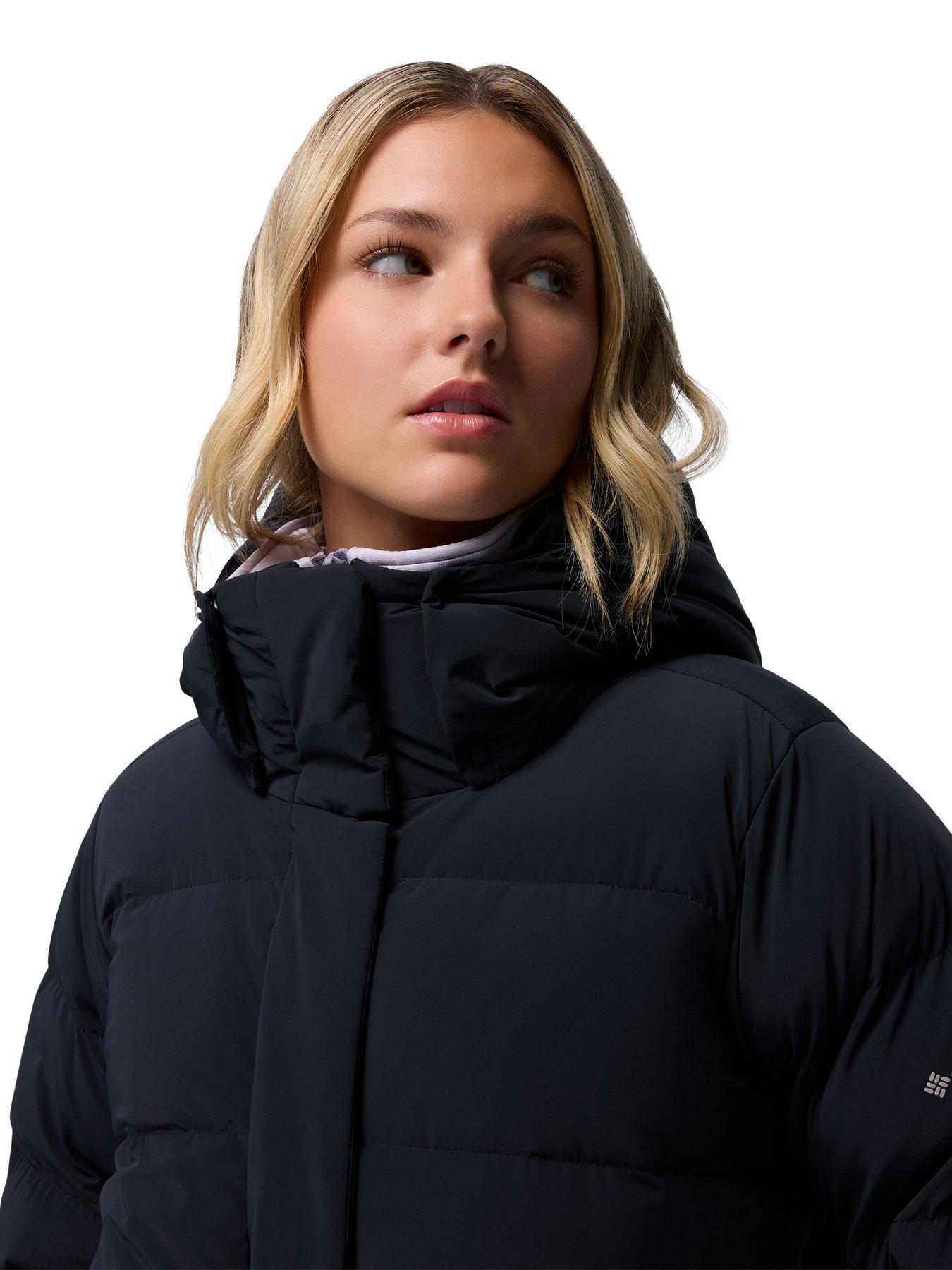 Image 5 of 6 of Columbia Women's Amaze Puff Long Hooded Jacket - Black