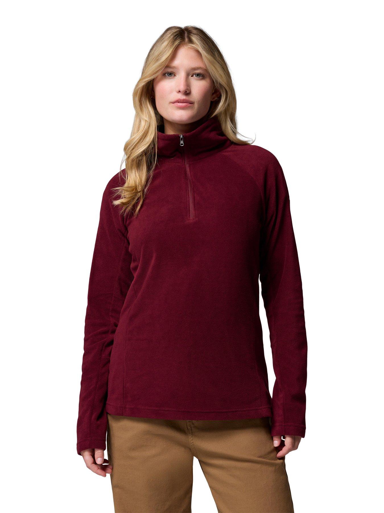columbia-womens-glacial-iv-12-zip-fleece-burgundy