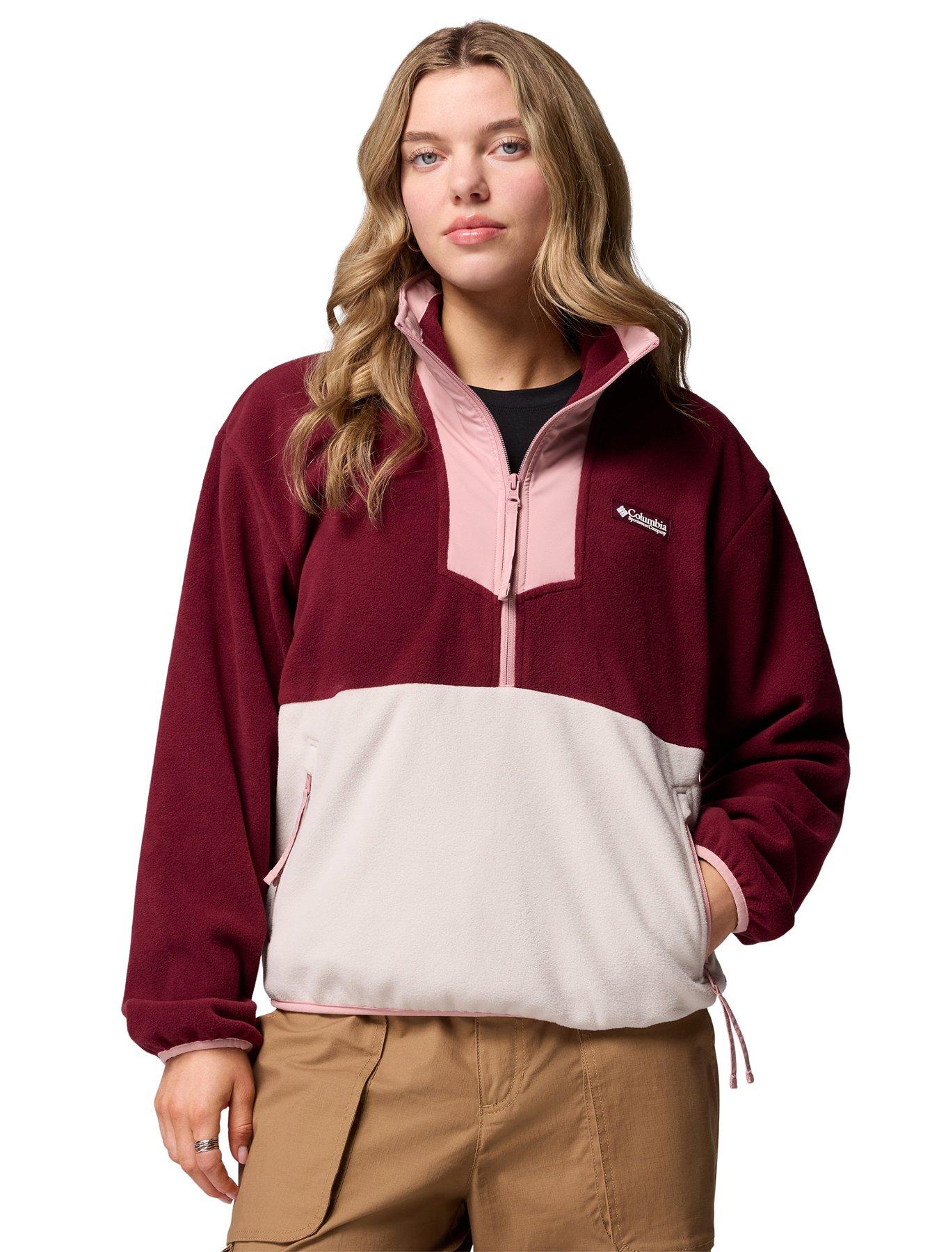 Columbia Women's Sequoia Grove 1/2 Zip Fleece - Burgundy