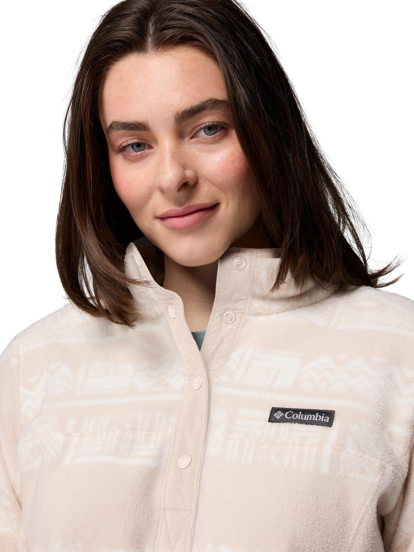 columbia-womens-benton-springs-printed-12-snap-fleece-beigedetail