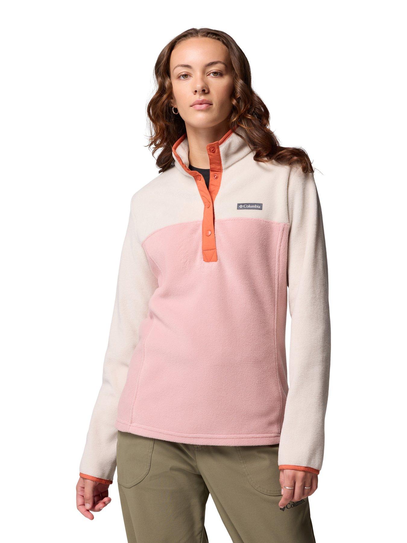 Columbia Womens Benton Springs 1/2 Snap Fleece - Pink