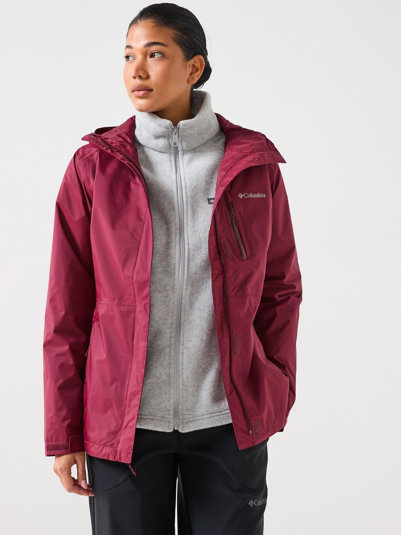 Columbia Women's Pouring Adventure Iii Jacket - Burgundy