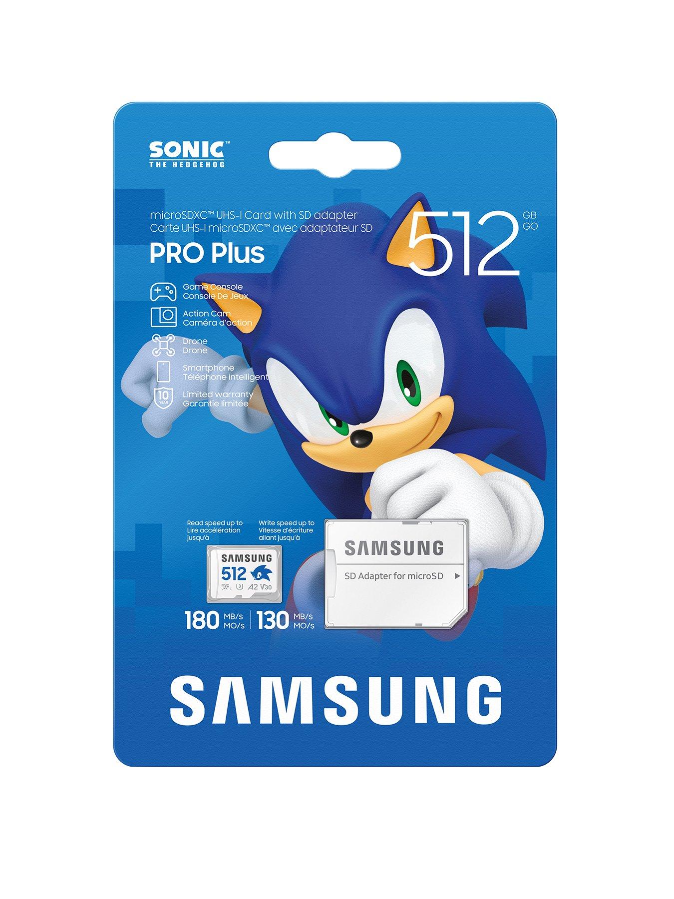 Image 1 of 5 of Samsung Samsung Sonic PRO Plus microSD Memory Card with Adapter, 512GB microSDXC