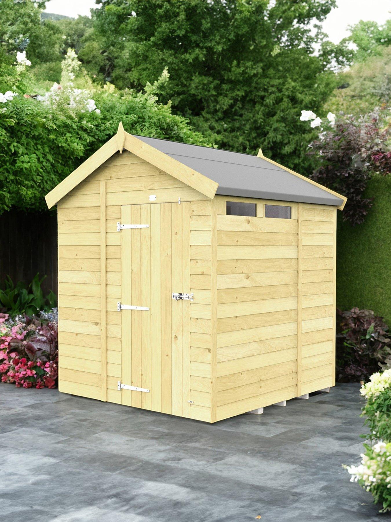 undefined 6 x 6 Apex Security Shed