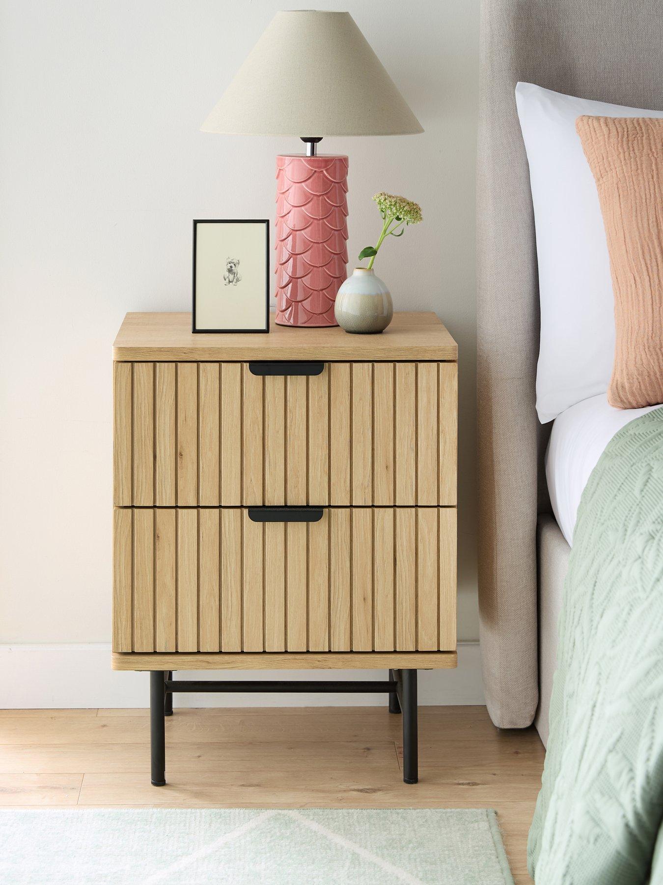 Image 1 of 7 of The Very Collection Harlow 2 Drawer Bedside - FSC&reg; Certified