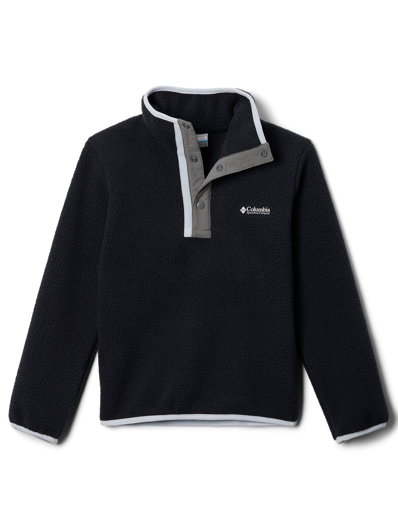 columbia-youth-unisex-helvetia-ii-half-snap-fleece-black