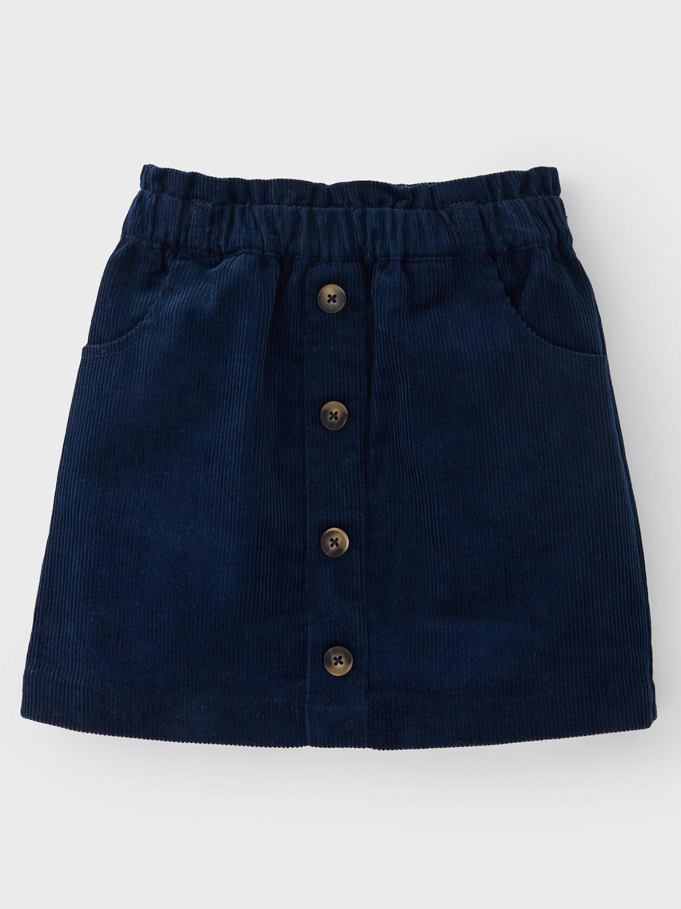 The Very Collection Girls Cord Skirt - Navy