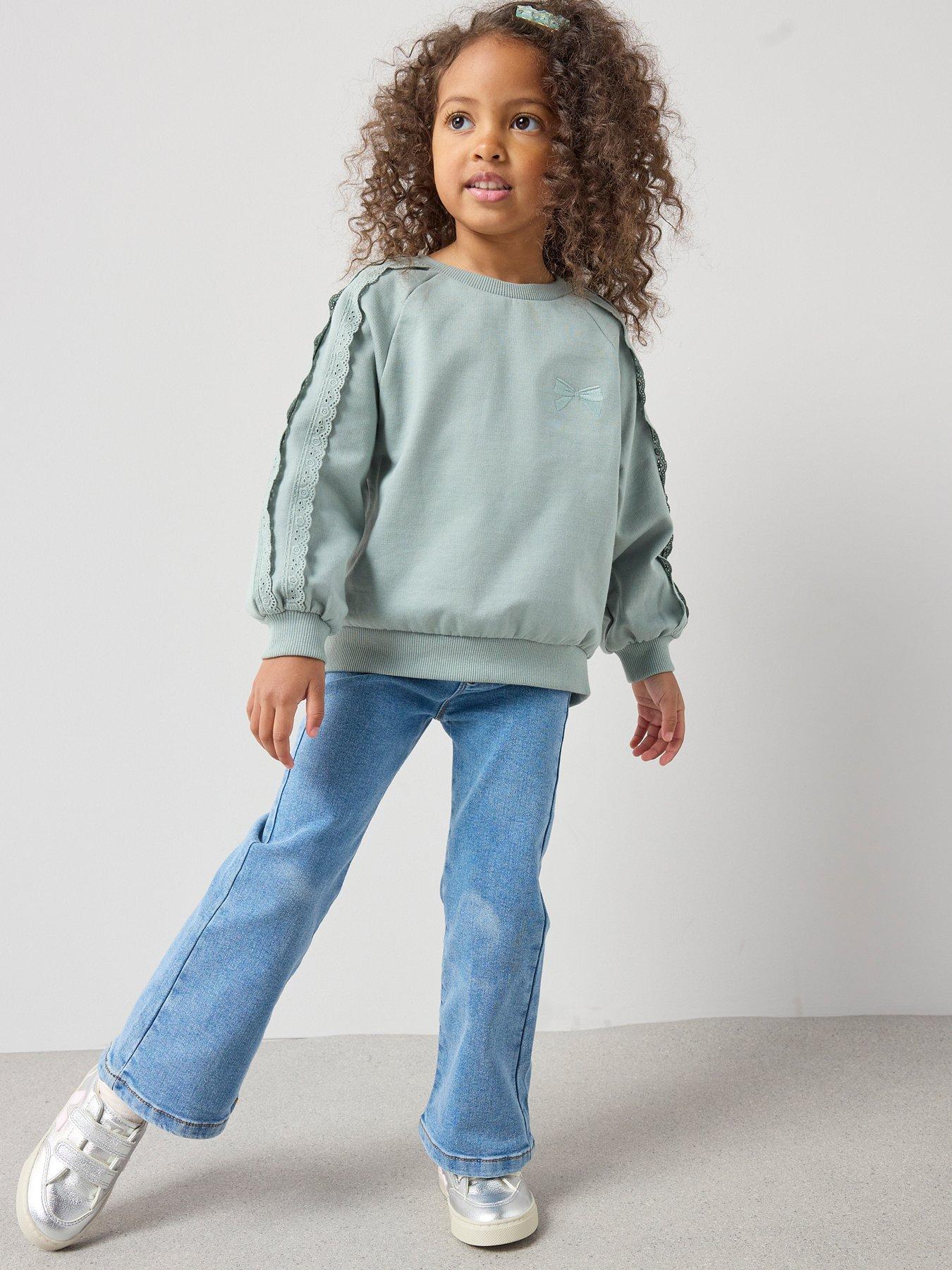 Image 3 of 6 of The Very Collection Girls Single Flare Jeggings - Mid Wash