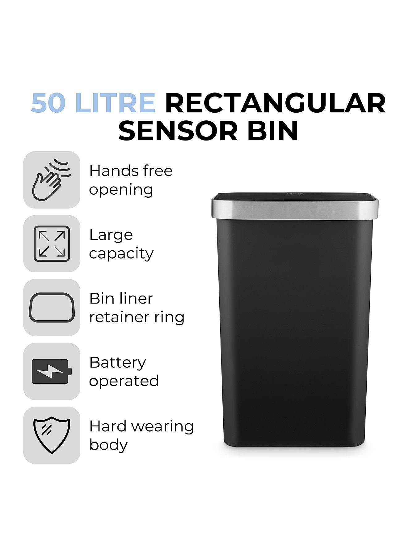 Image 2 of 6 of Tower 50l Rectangular Sensor Bin
