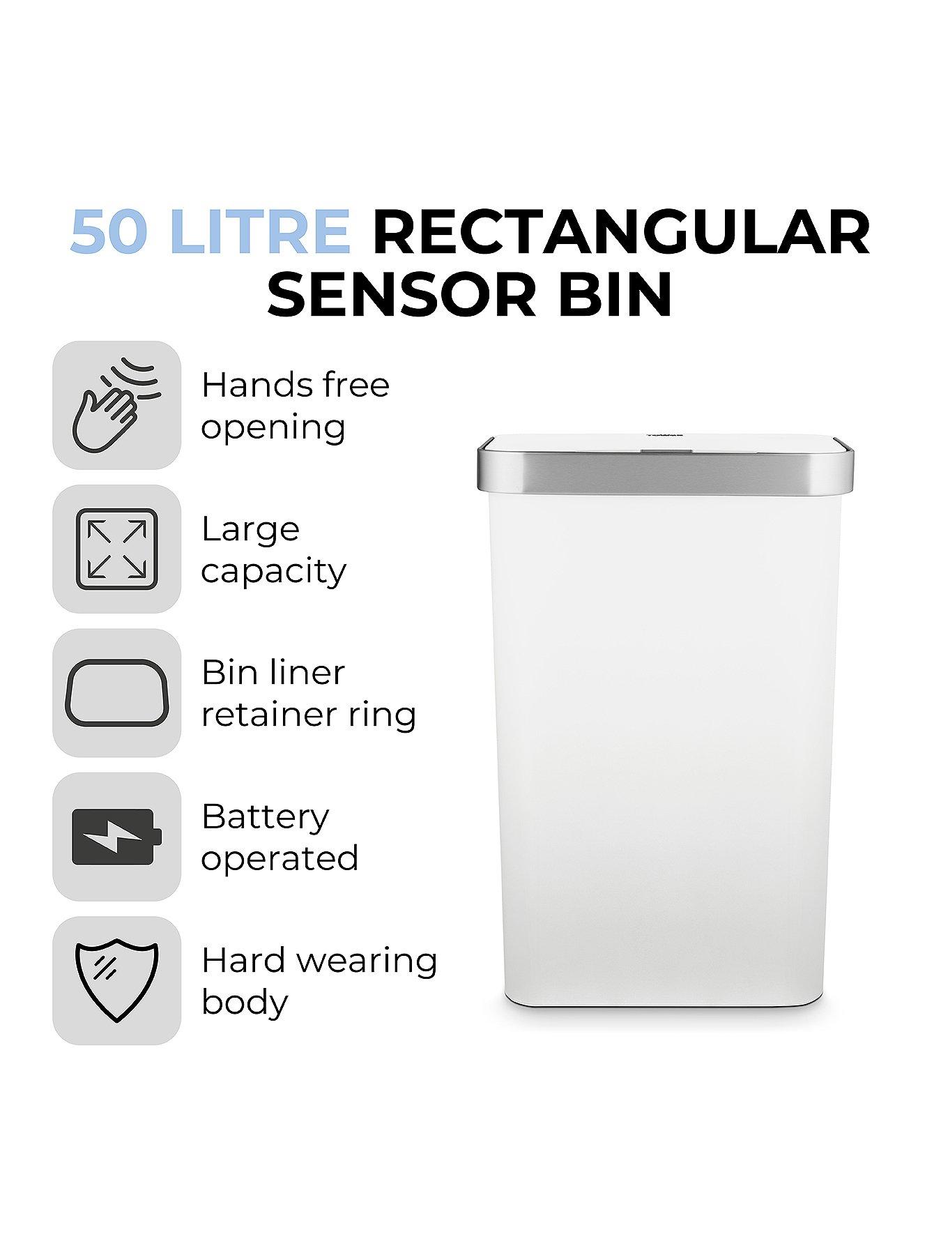 Image 2 of 6 of Tower 50l Rectangular Sensor Bin