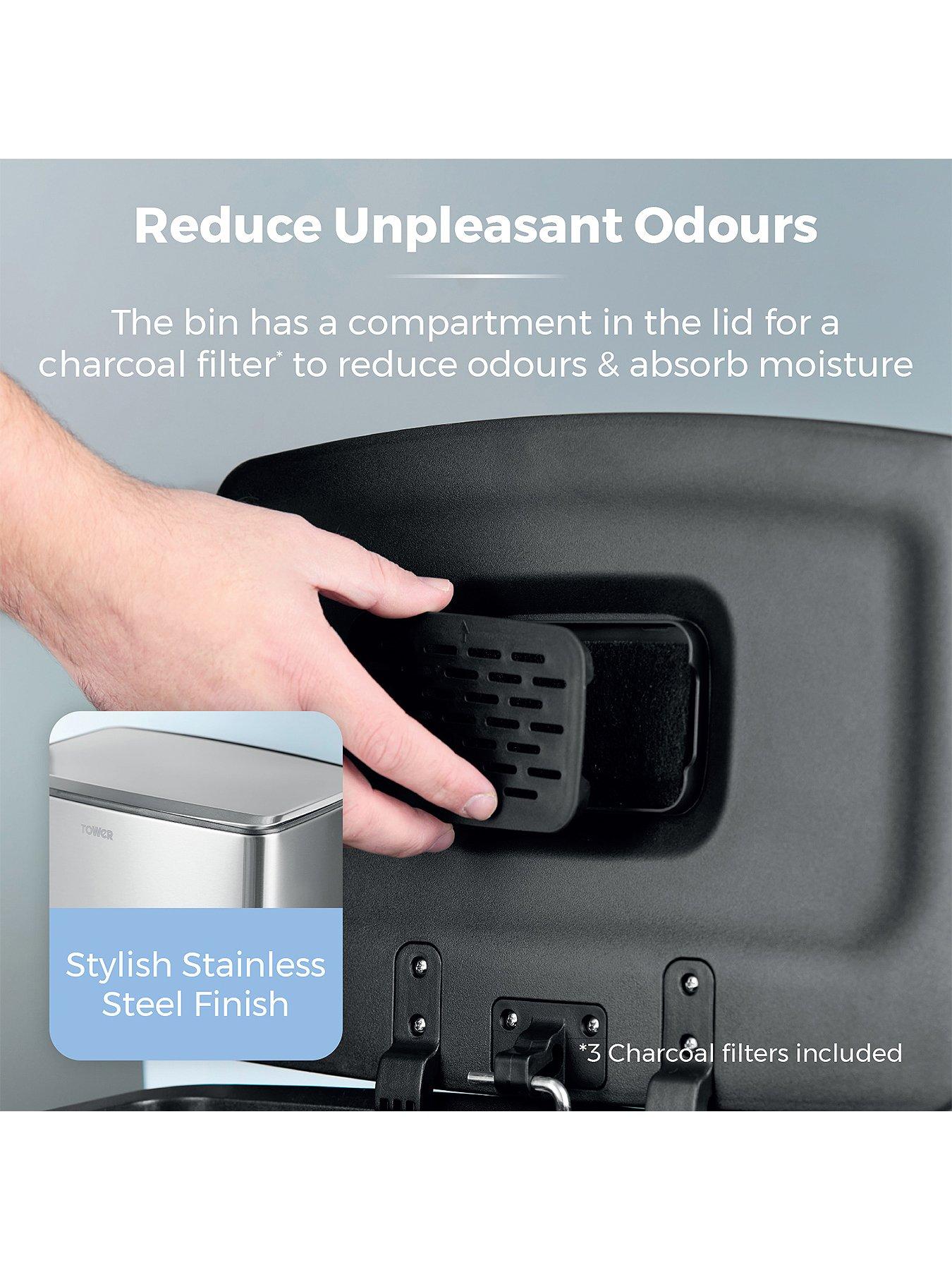 Image 5 of 6 of Tower 40l Rectangular Pedal Bin