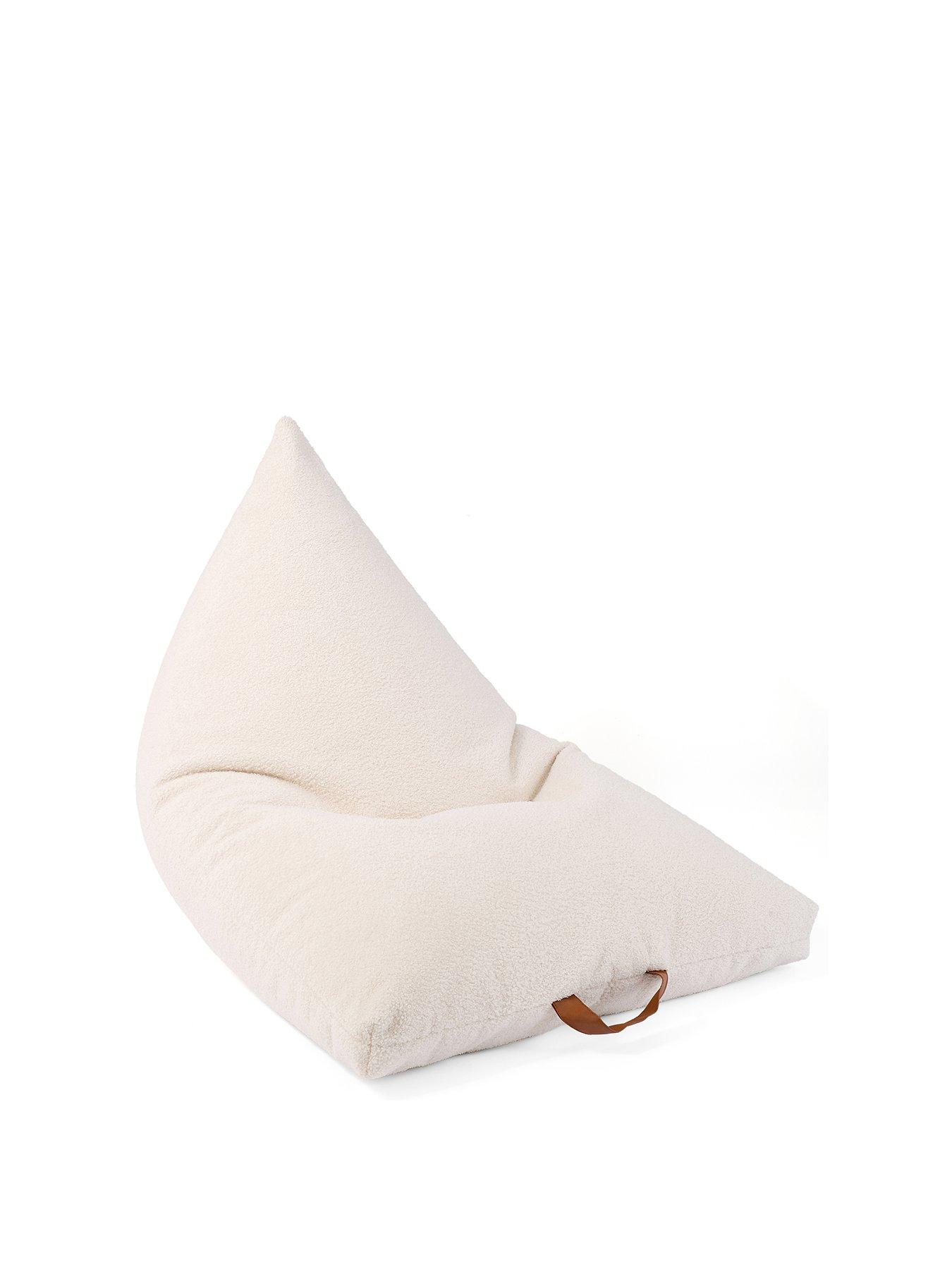 Image 2 of 5 of KAIKOO Boucle Triangle Beanbag- Cream