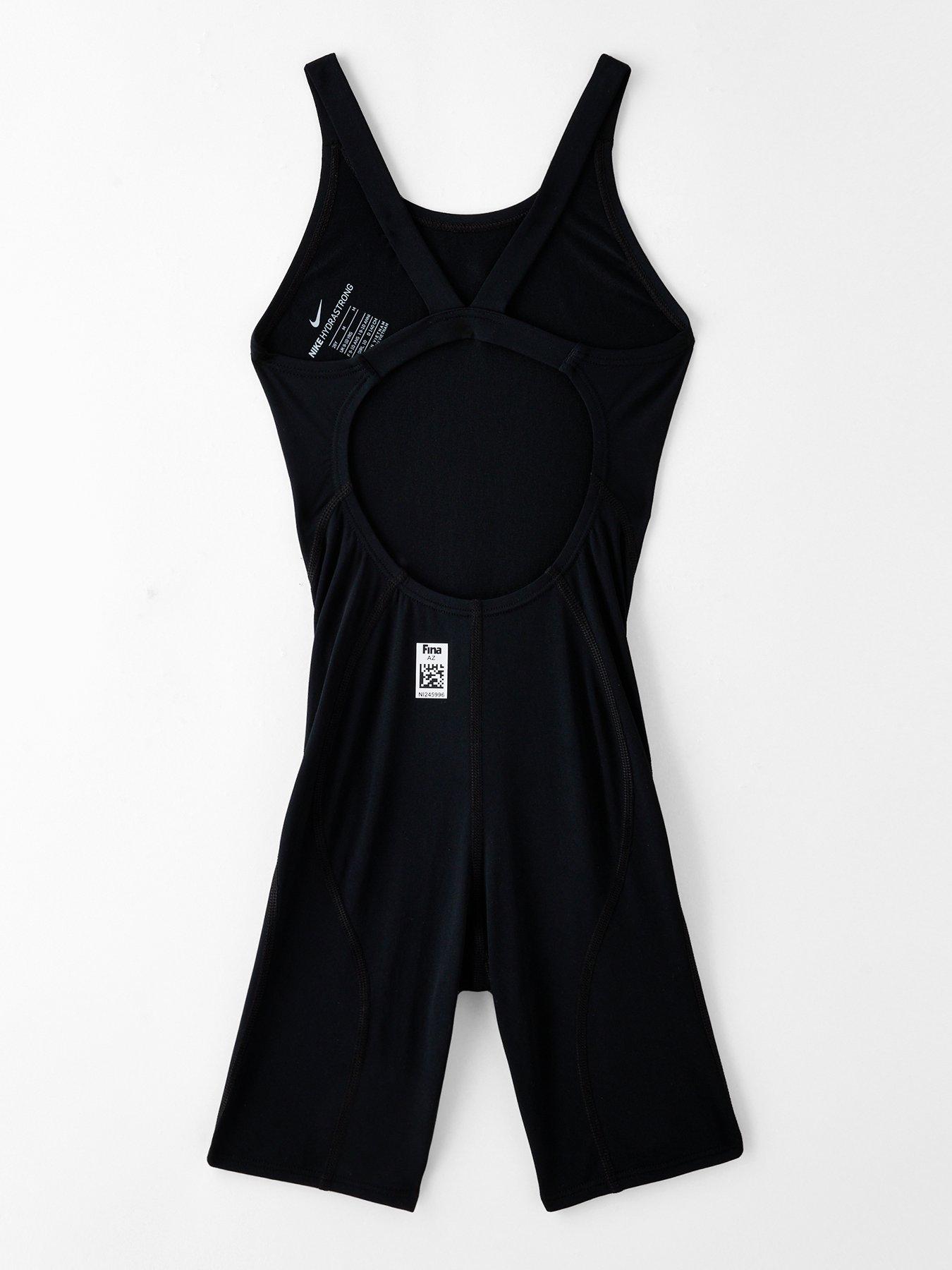 Image 2 of 4 of Nike Girls Performance Kneeskin Swimsuit - Black