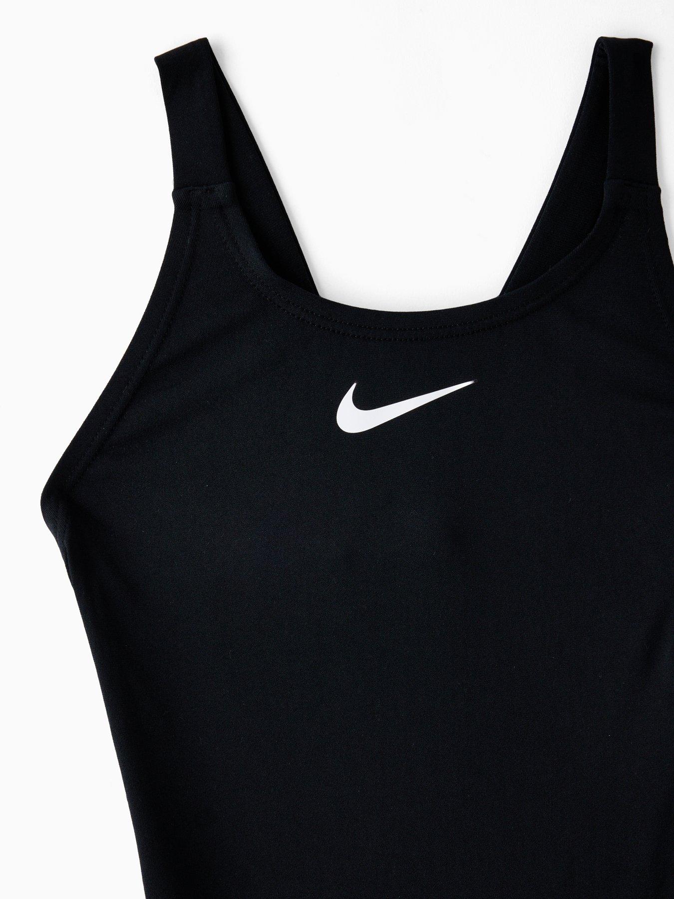 Image 3 of 4 of Nike Girls Performance Kneeskin Swimsuit - Black