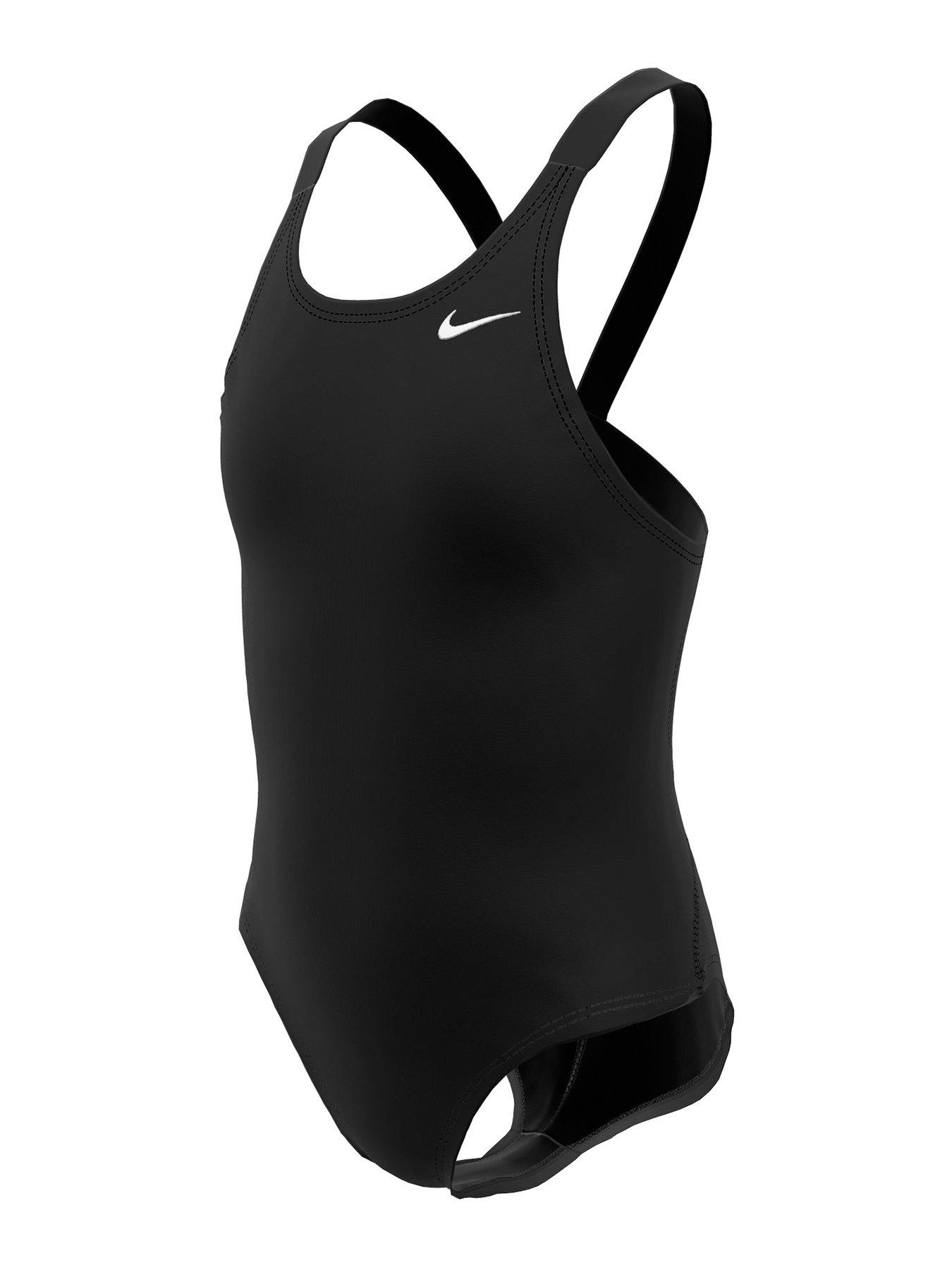 Nike Girls Performance Fastback One Piece Swimsuit - Black