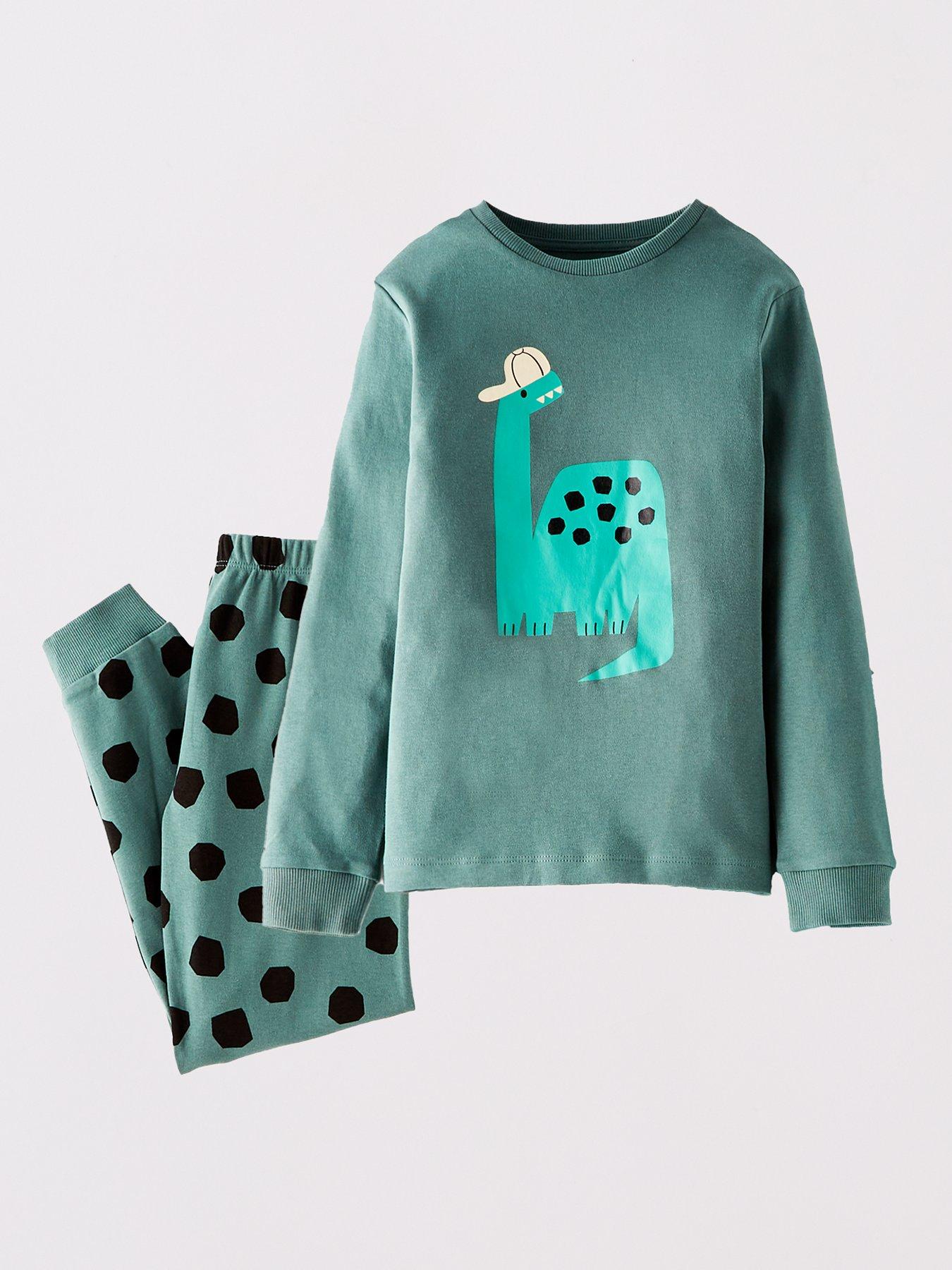 Image 3 of 5 of The Very Collection Boys 3 Pack Dino Pyjama Set - Multi