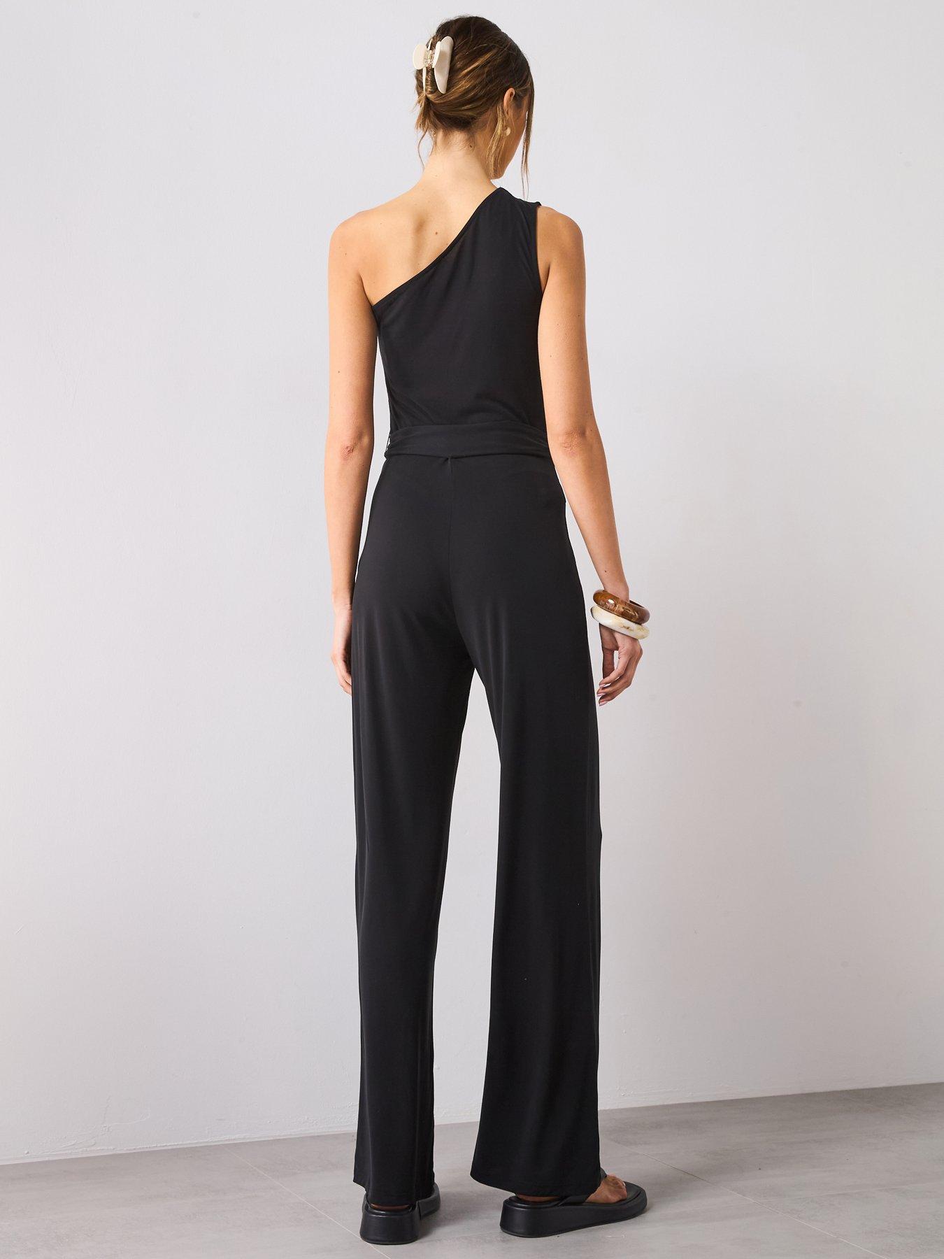 Image 2 of 4 of Mango Asymmetric Belt Jumpsuit