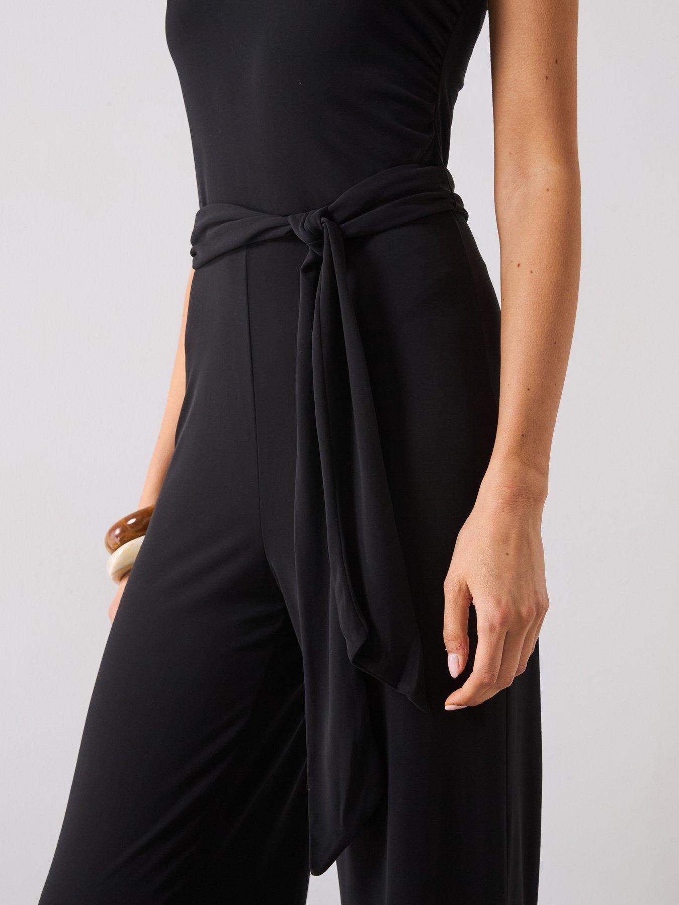 Image 4 of 4 of Mango Asymmetric Belt Jumpsuit