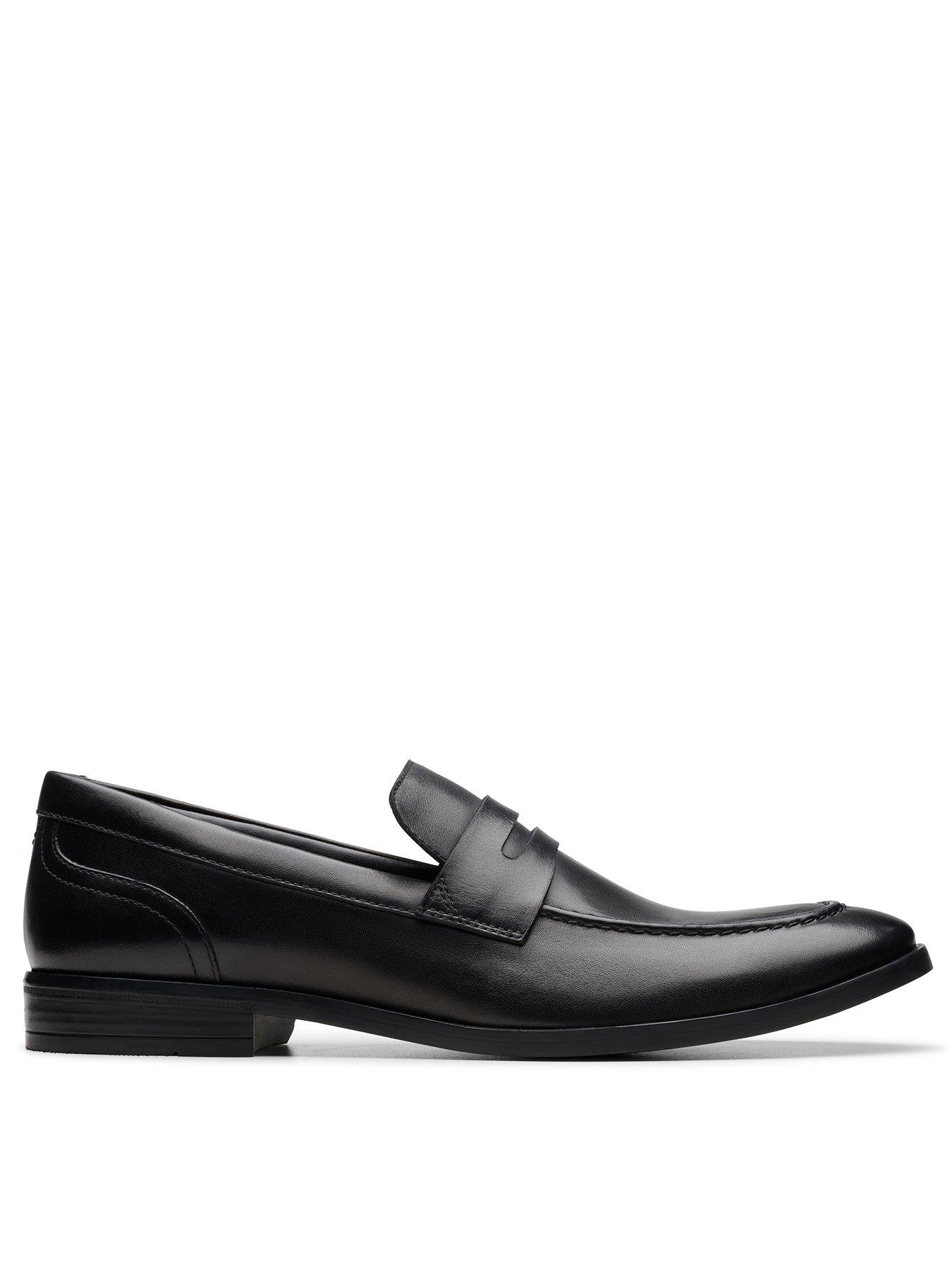 Clarks Brandon Step Loafers - Black