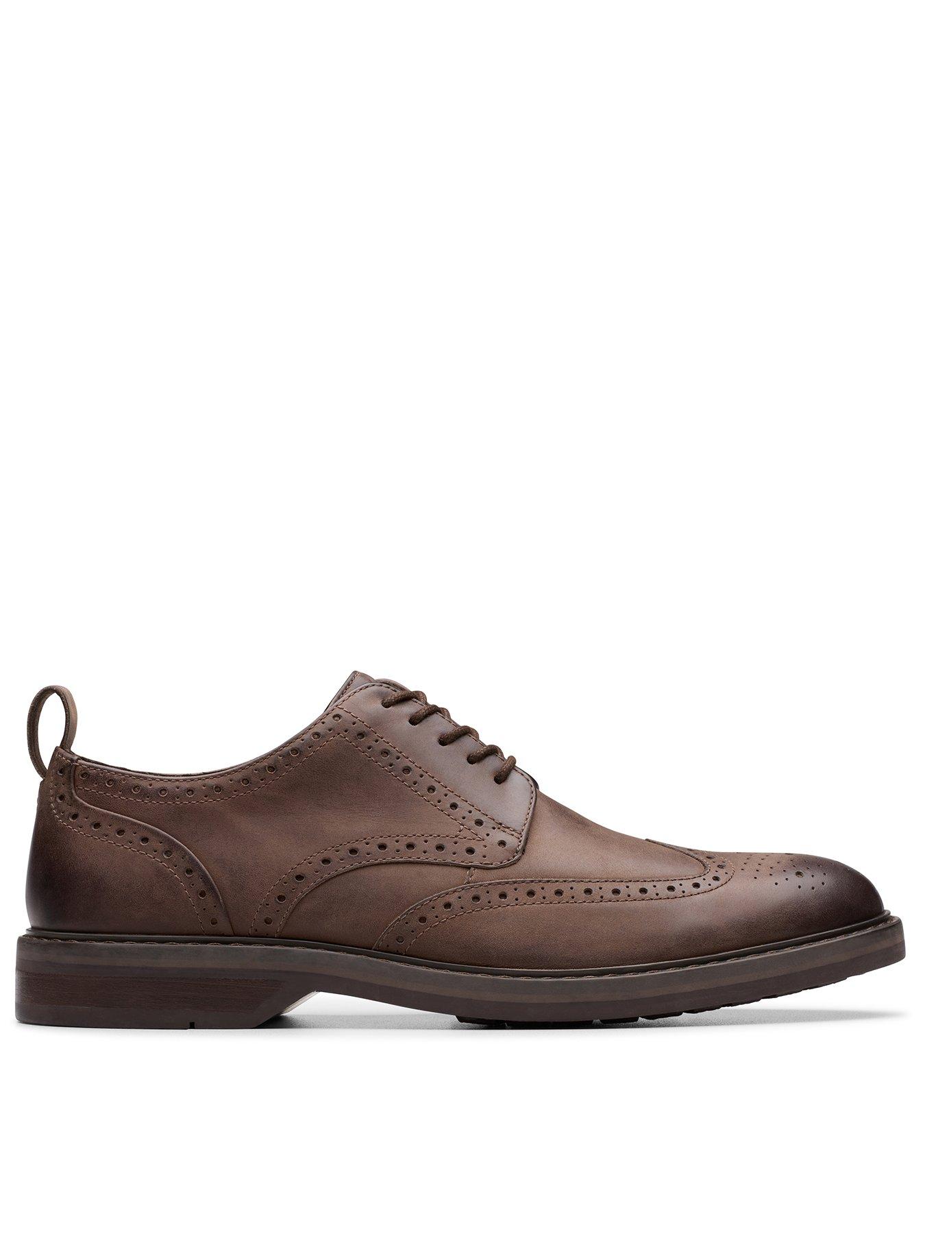 Clarks Aldiwin Limit Formal Lace Up Shoes- Dark Brown