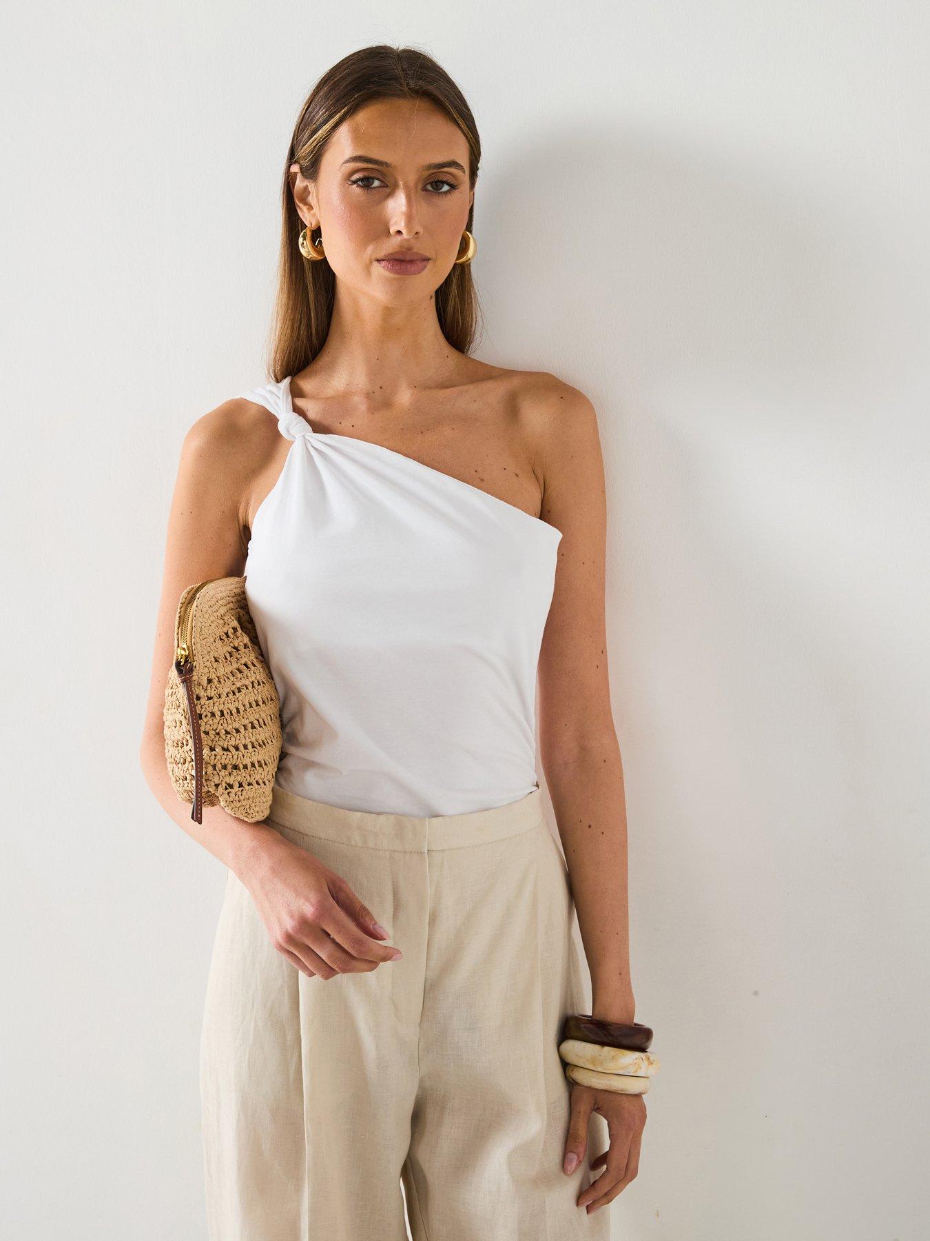 mango-asymmetric-top-with-knot-detail-white