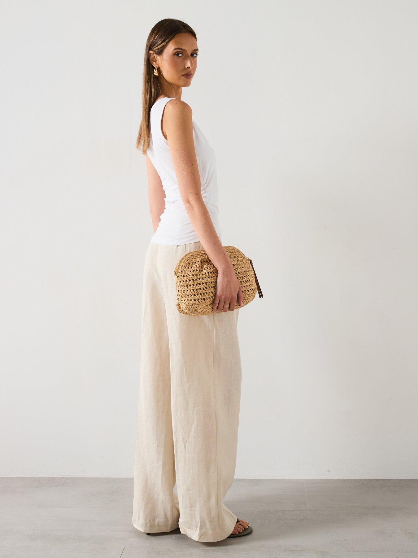 mango-asymmetric-top-with-knot-detail-whiteoutfit