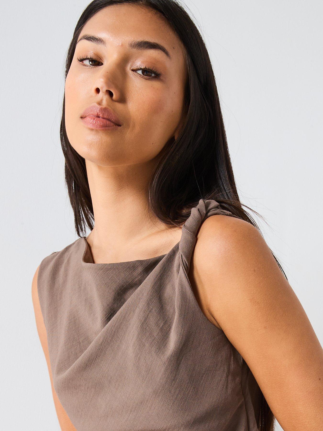 mango-asymmetrical-draped-strap-top-browndetail