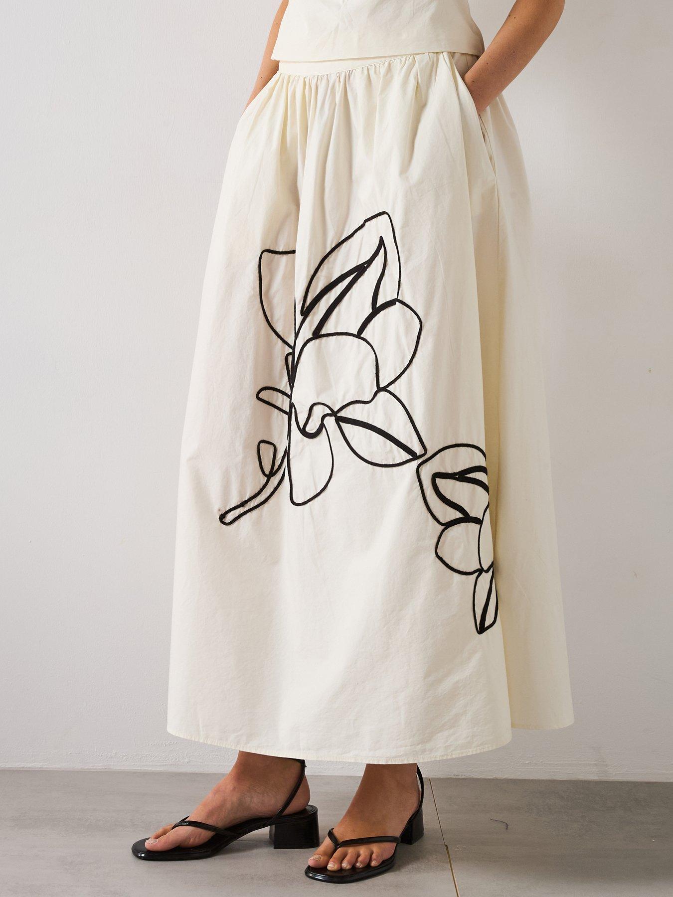 Mango Skirt Bari - Cream