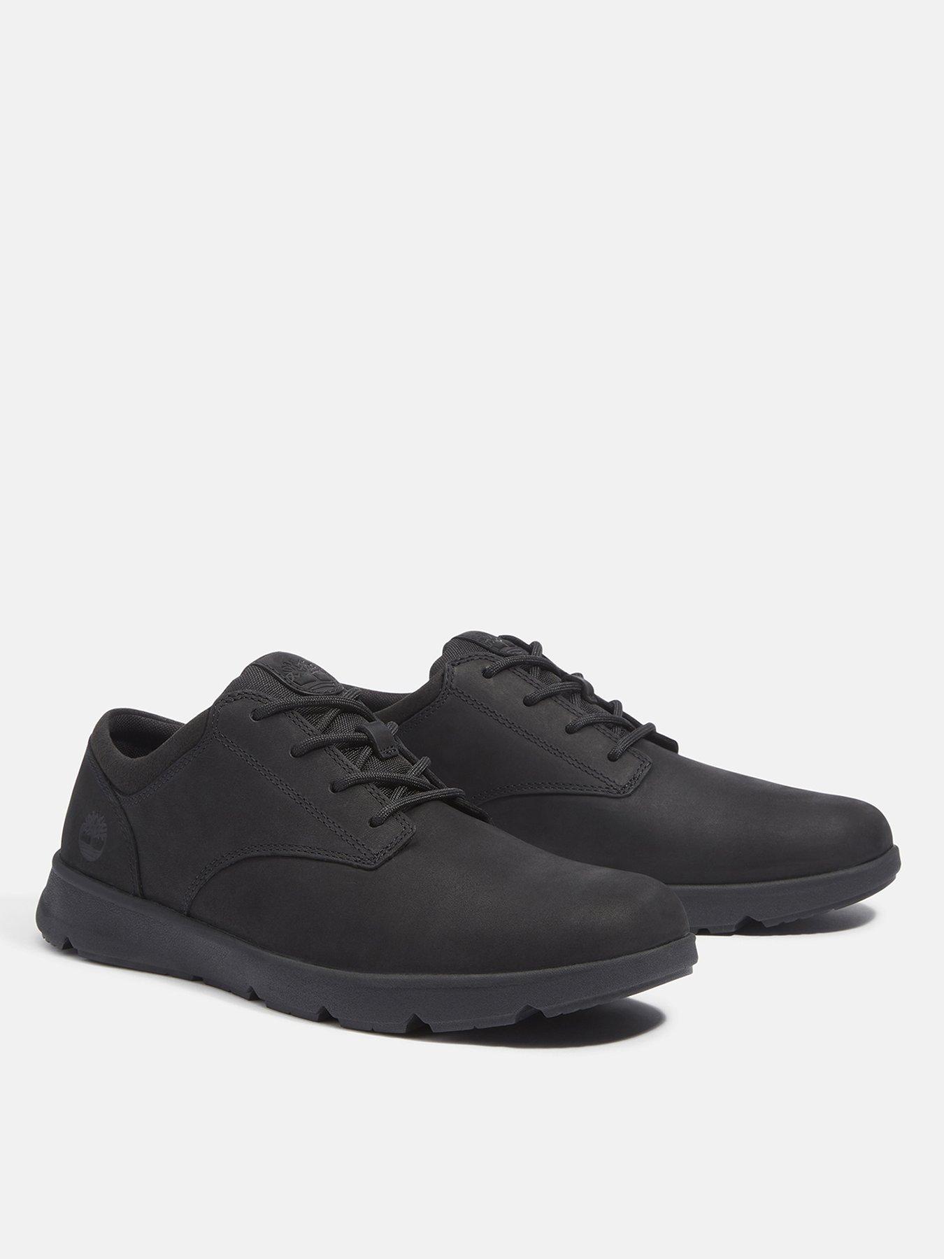 Image 2 of 7 of Timberland Parker Street Leather Lace Sneaker - Black