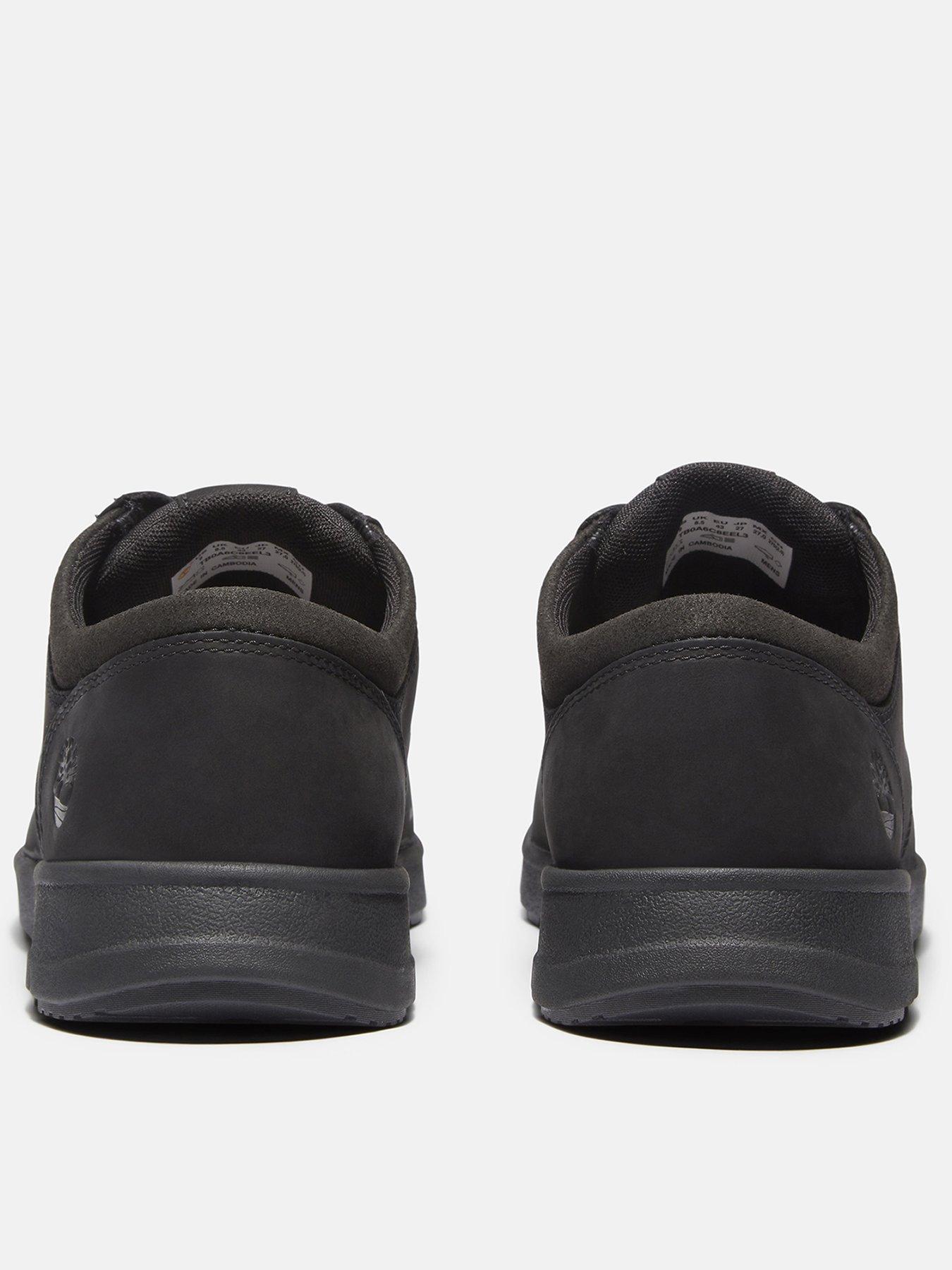 Image 3 of 7 of Timberland Parker Street Leather Lace Sneaker - Black