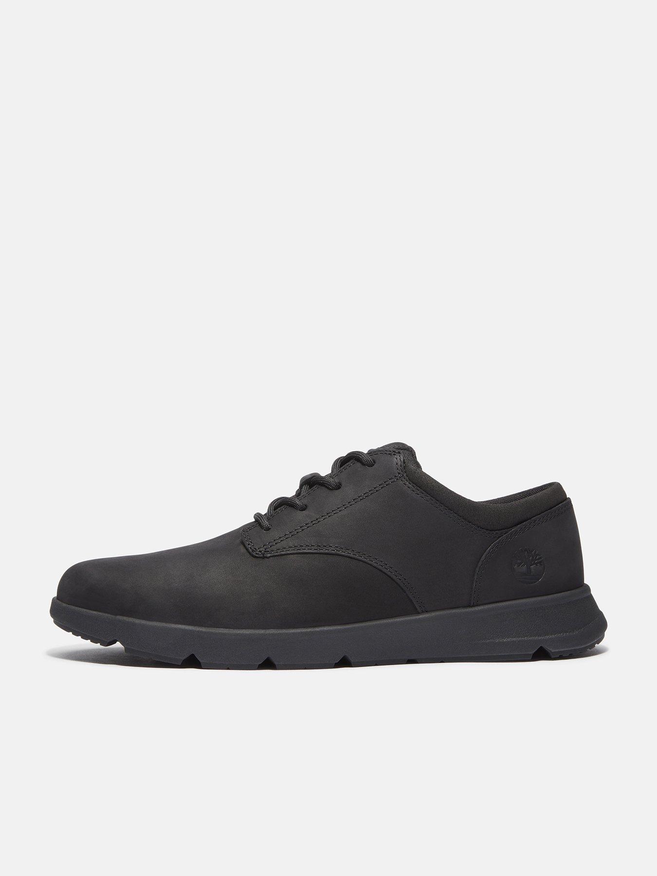 Image 6 of 7 of Timberland Parker Street Leather Lace Sneaker - Black
