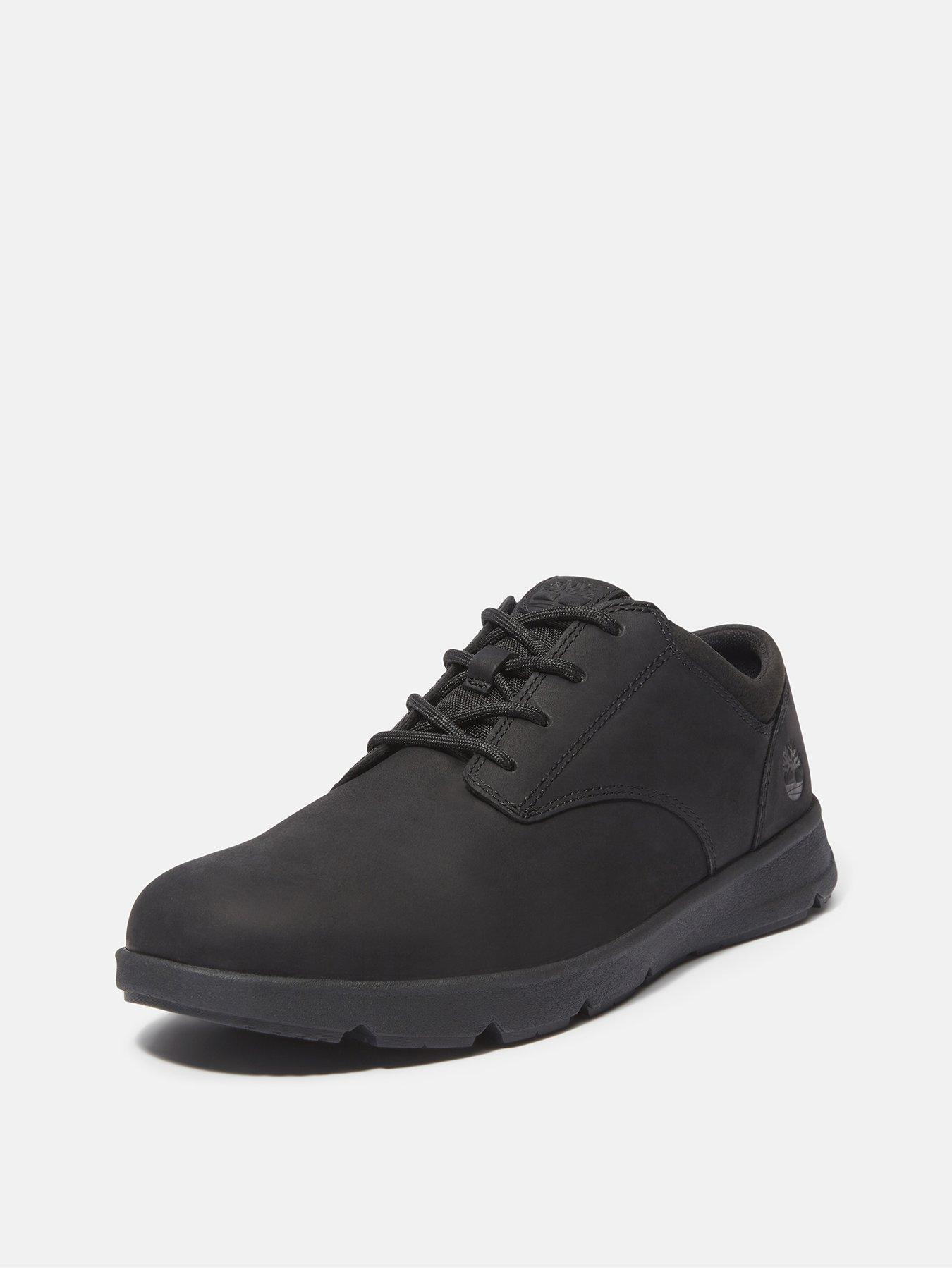 Image 7 of 7 of Timberland Parker Street Leather Lace Sneaker - Black