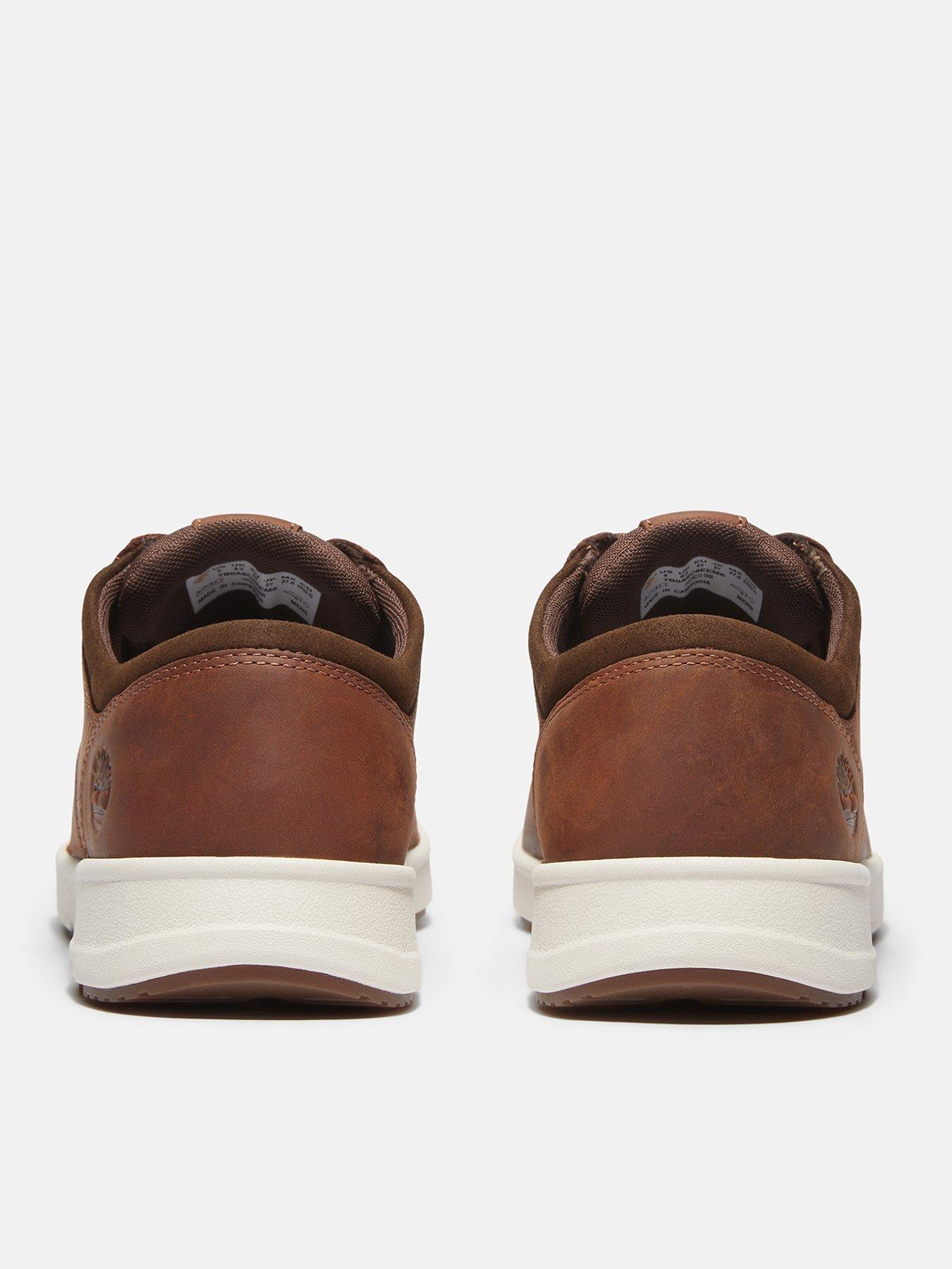 Image 3 of 7 of Timberland Parker Street Leather Lace Sneaker - Dark Brown