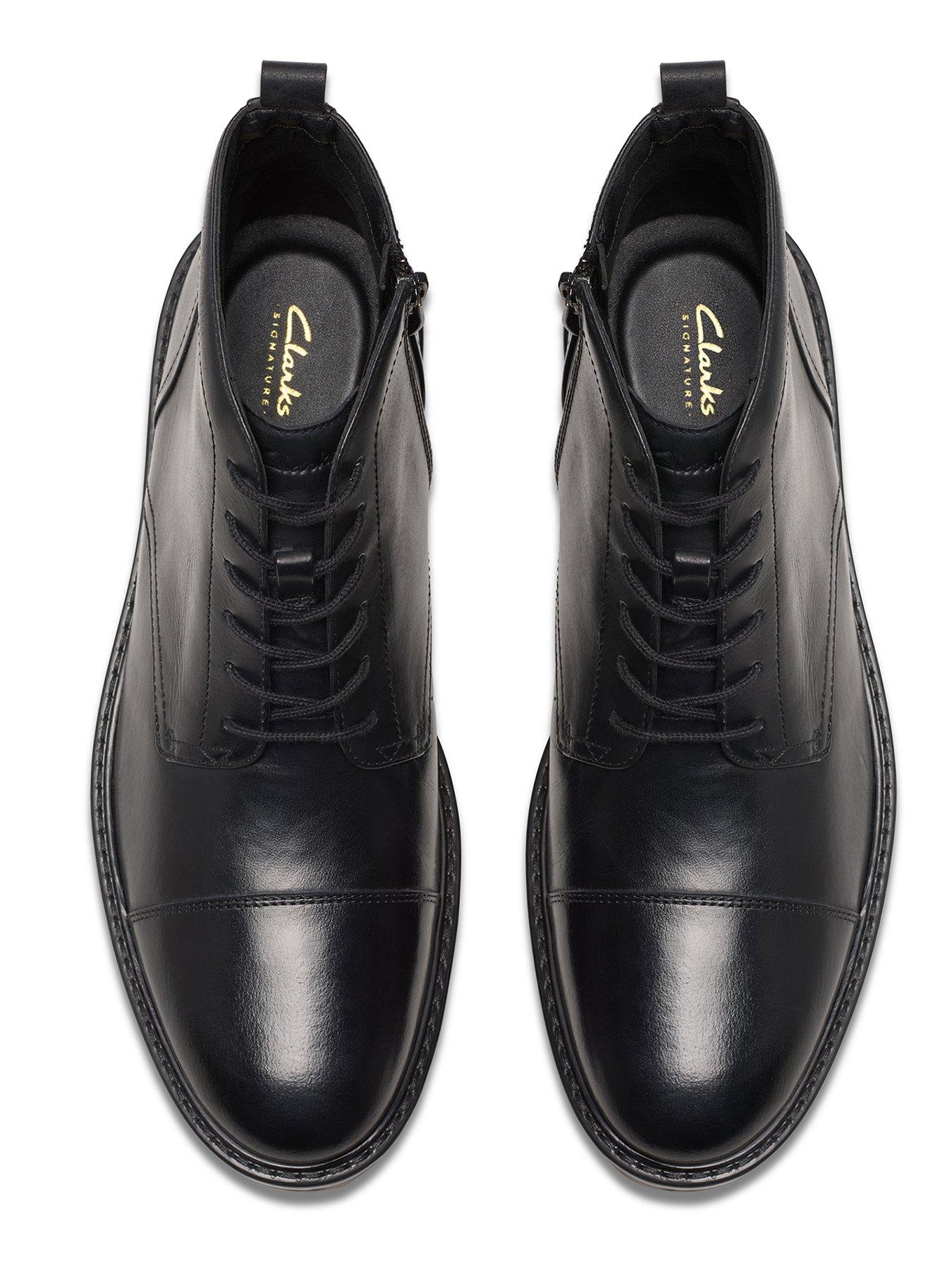 Image 4 of 7 of Clarks Aldwin Lace Up Ankle Boots&nbsp;- Black