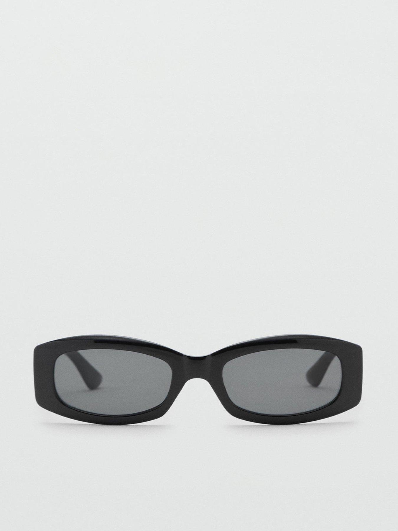 mango-contrasting-rectangular-frame-sunglasses-blackfront