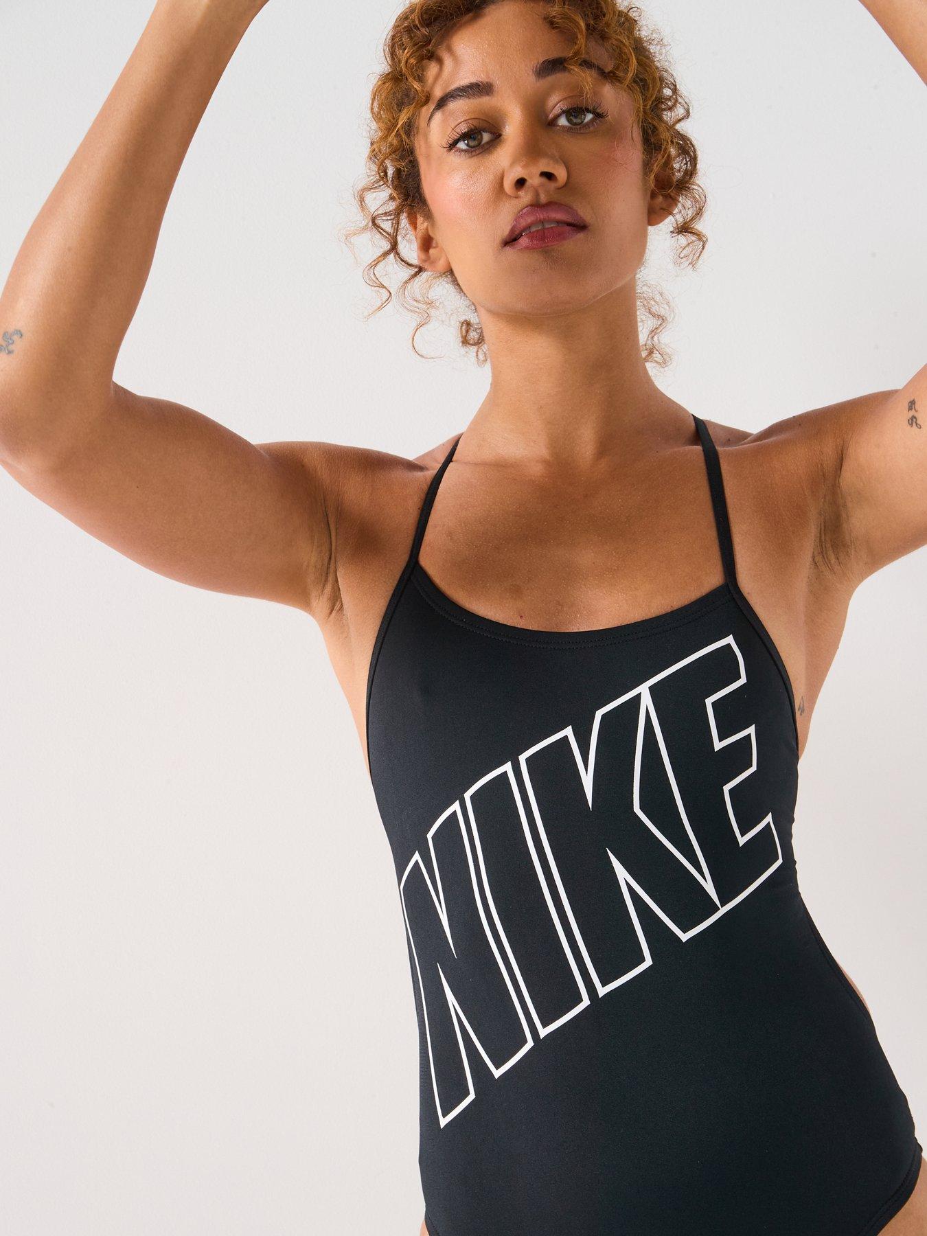 Image 6 of 6 of Nike Womens Adjustable Crossback Swimsuit - Black