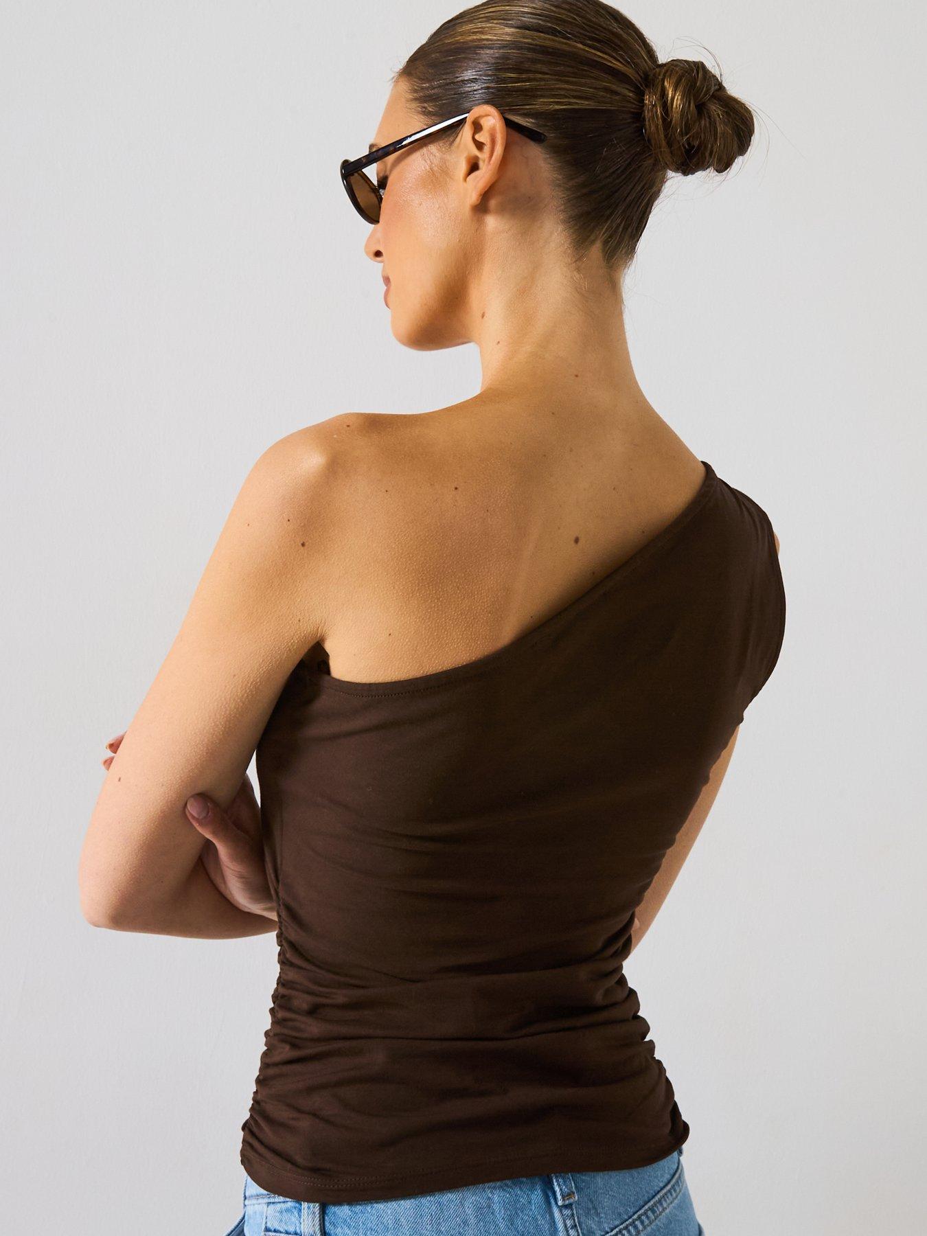 mango-asymmetric-top-with-knot-detail-brownstillFront