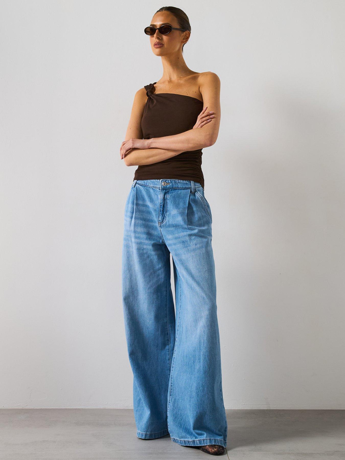 mango-asymmetric-top-with-knot-detail-brownback