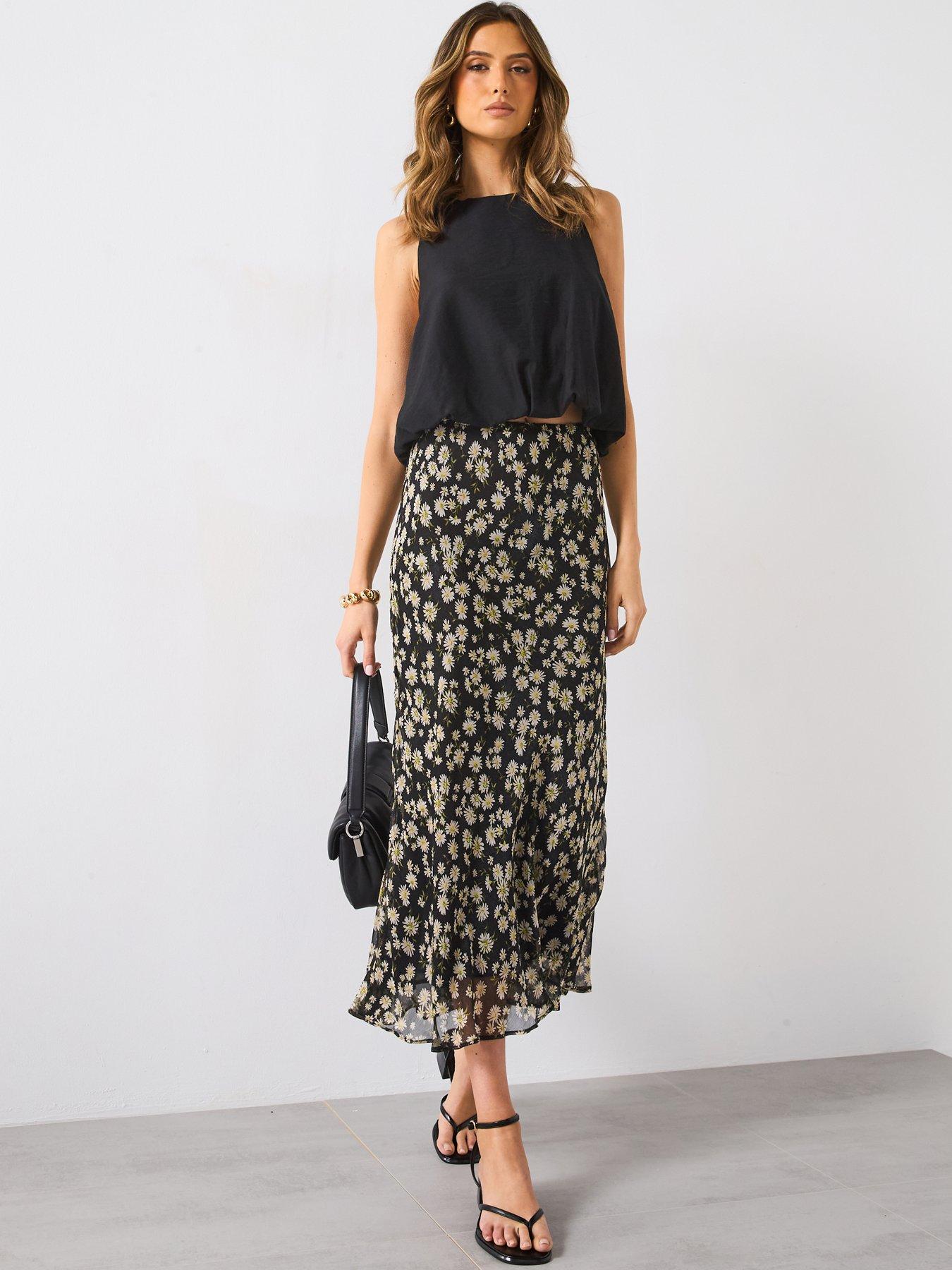 mango-lyocell-blend-top-with-puffed-hem-blackback