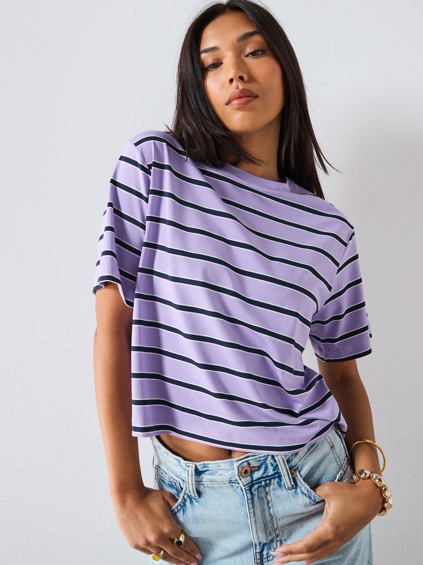 Image of Mango Striped Oversized T-shirt