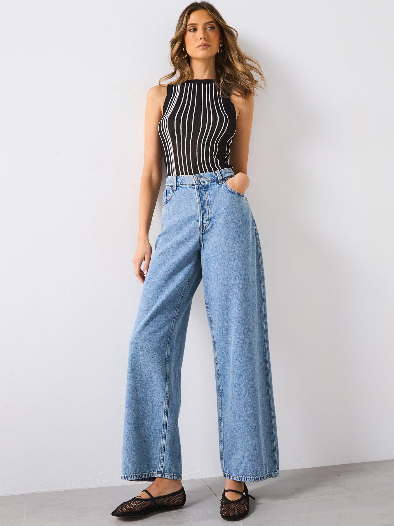 mango-striped-halter-knit-top-blackoutfit