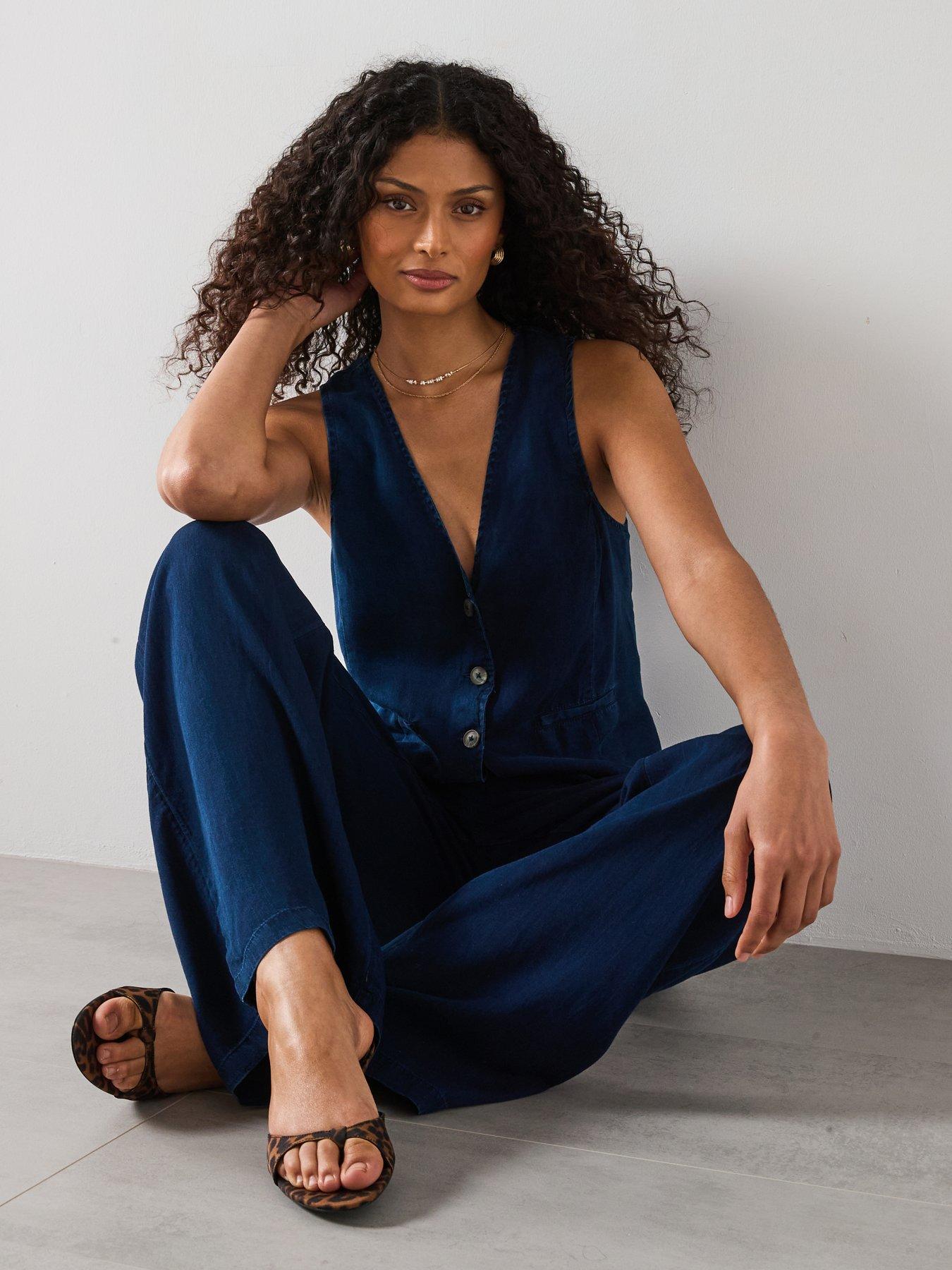 mango-denim-effect-lyocell-trousers-blueoutfit