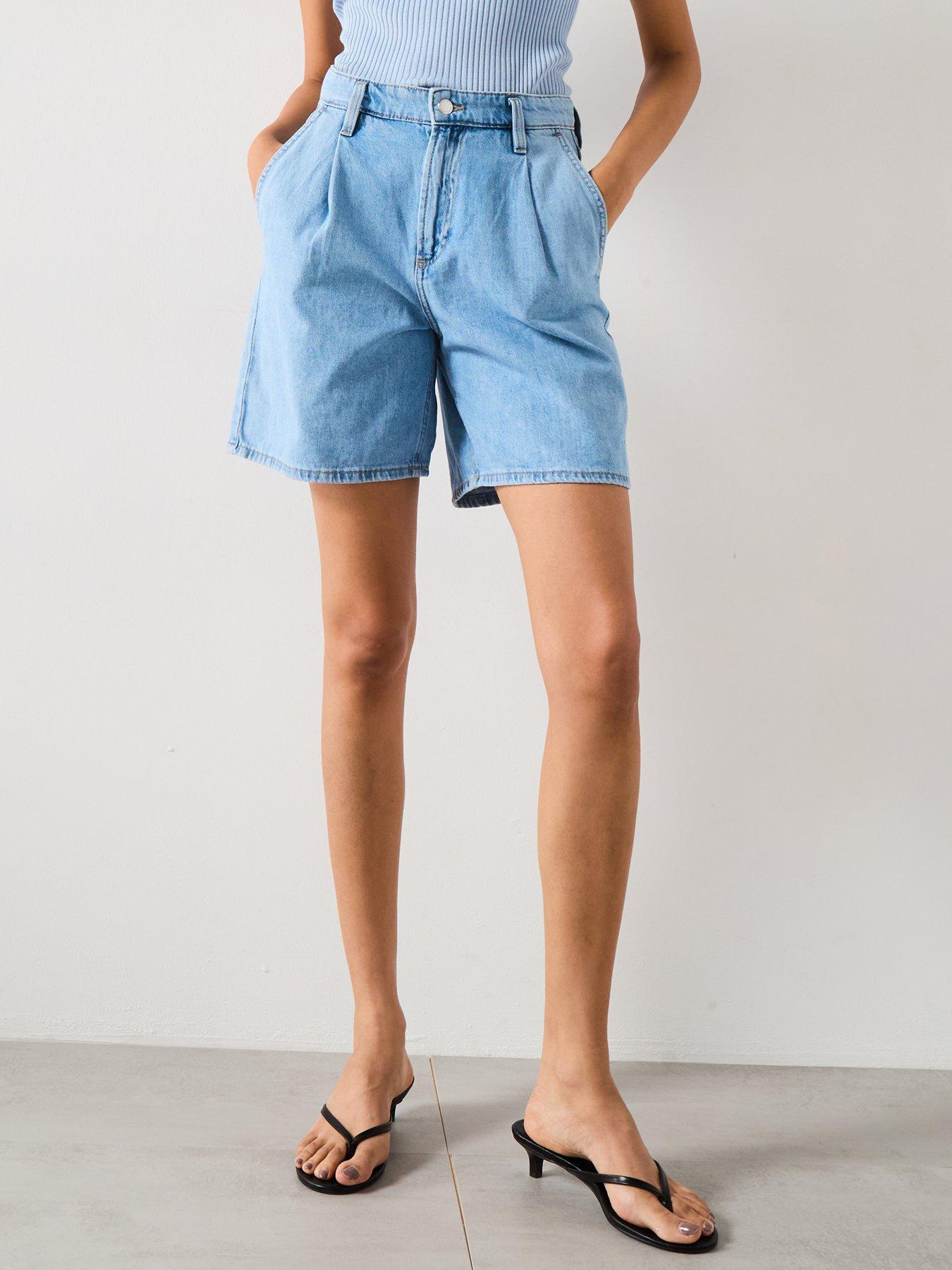mango-bermuda-shorts-marina-blue