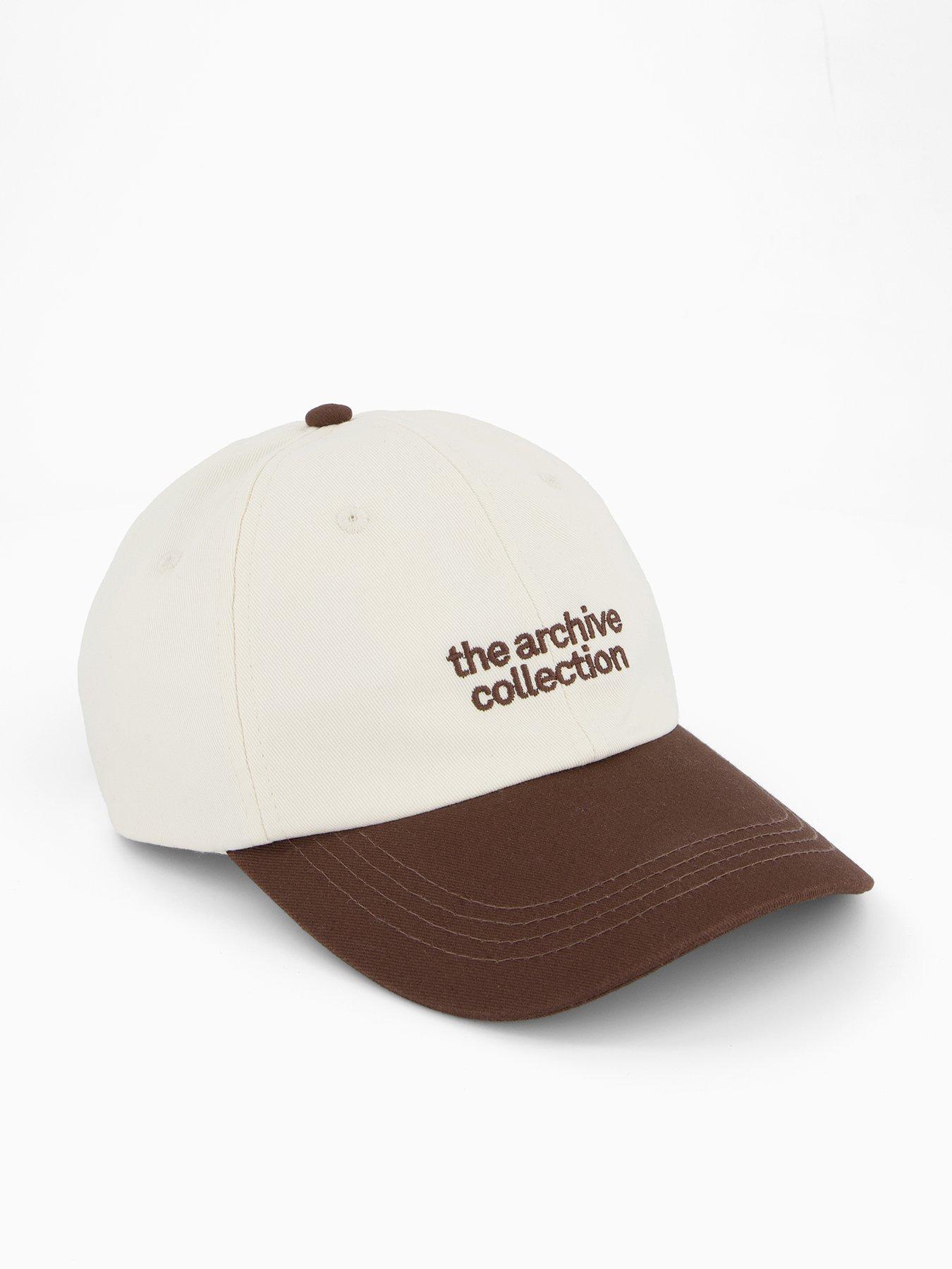 Image of Mango Embroidered Message Cap - Brown