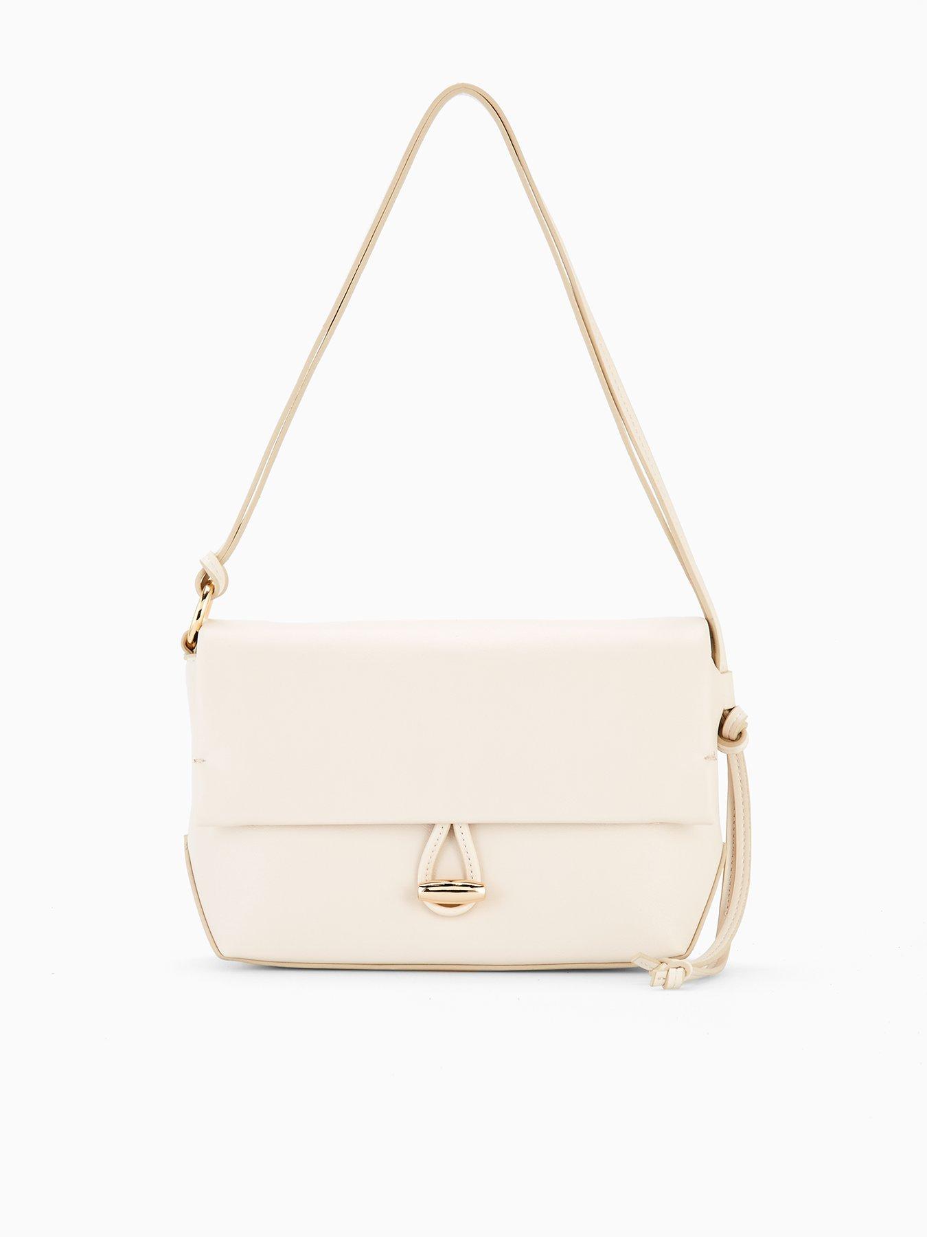 undefined Shoulder Bag With Strap - Cream