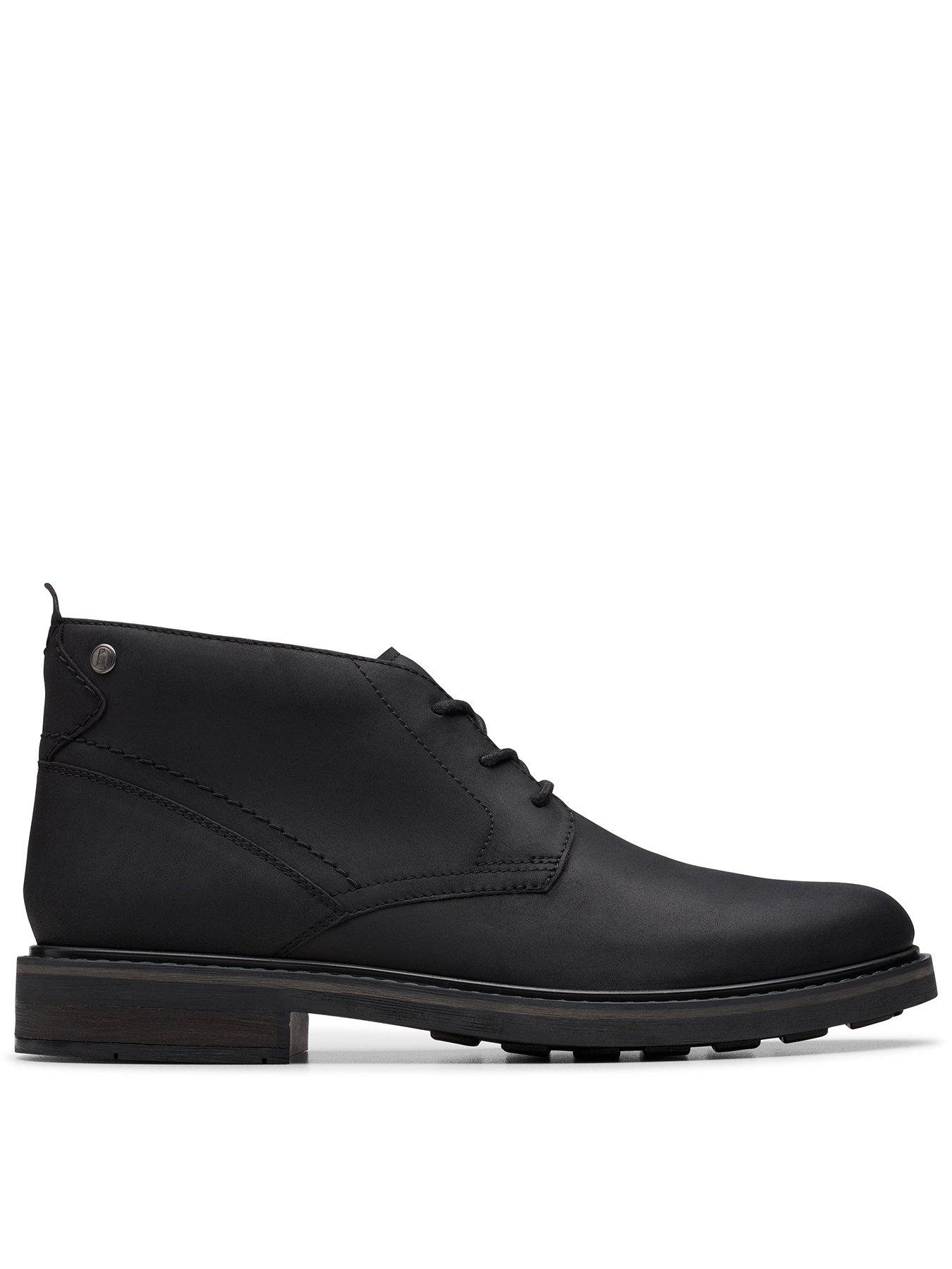 Clarks Clarks Newford Mid Lace Up Ankle Boots-black