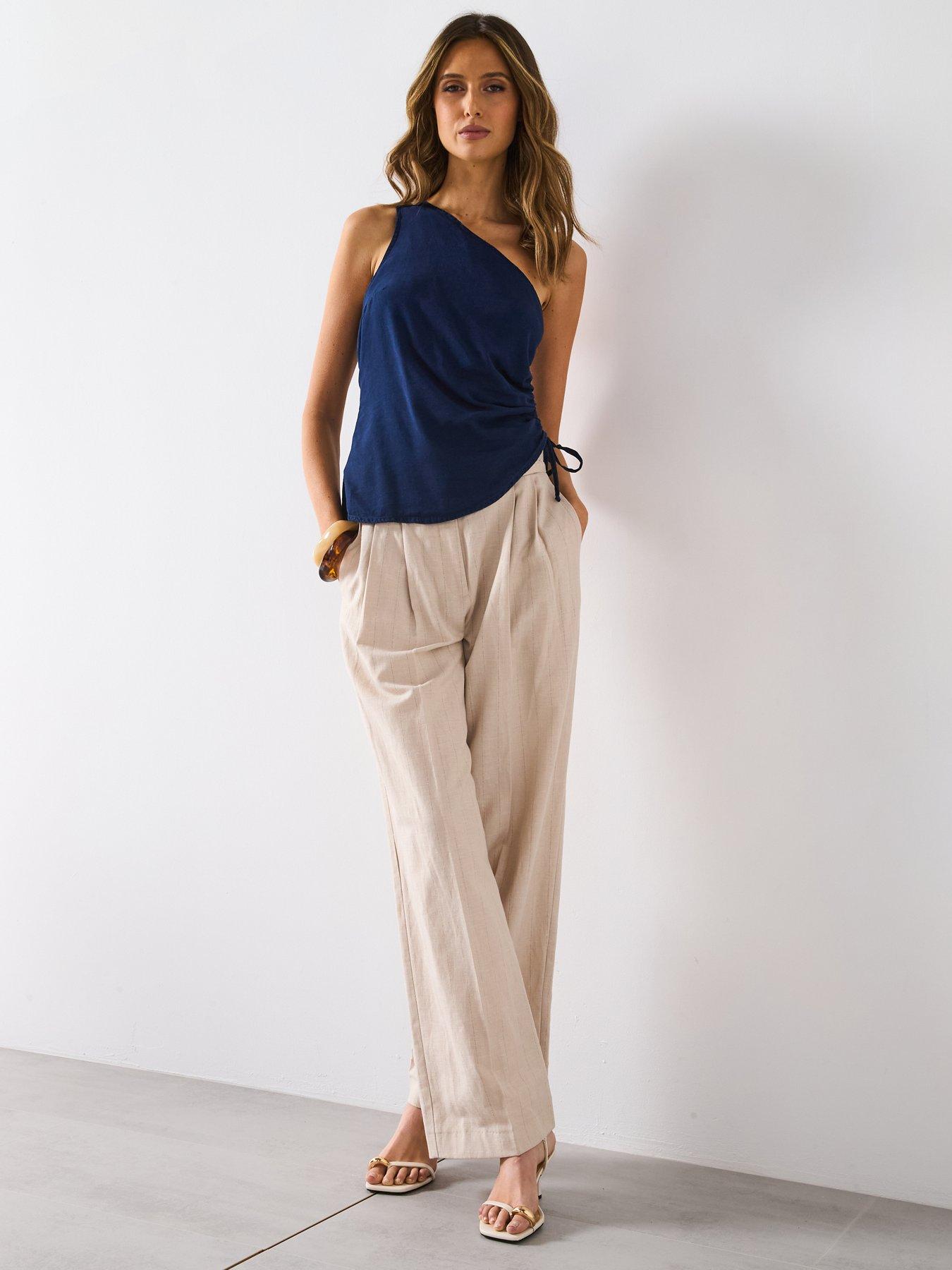mango-denim-effect-top-with-gathered-side-blueback