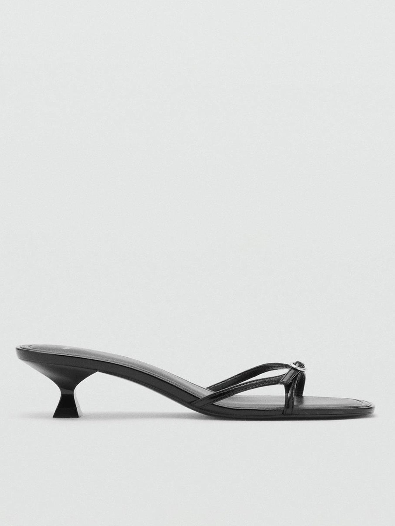 mango-heeled-sandals-with-buckle-detail-black
