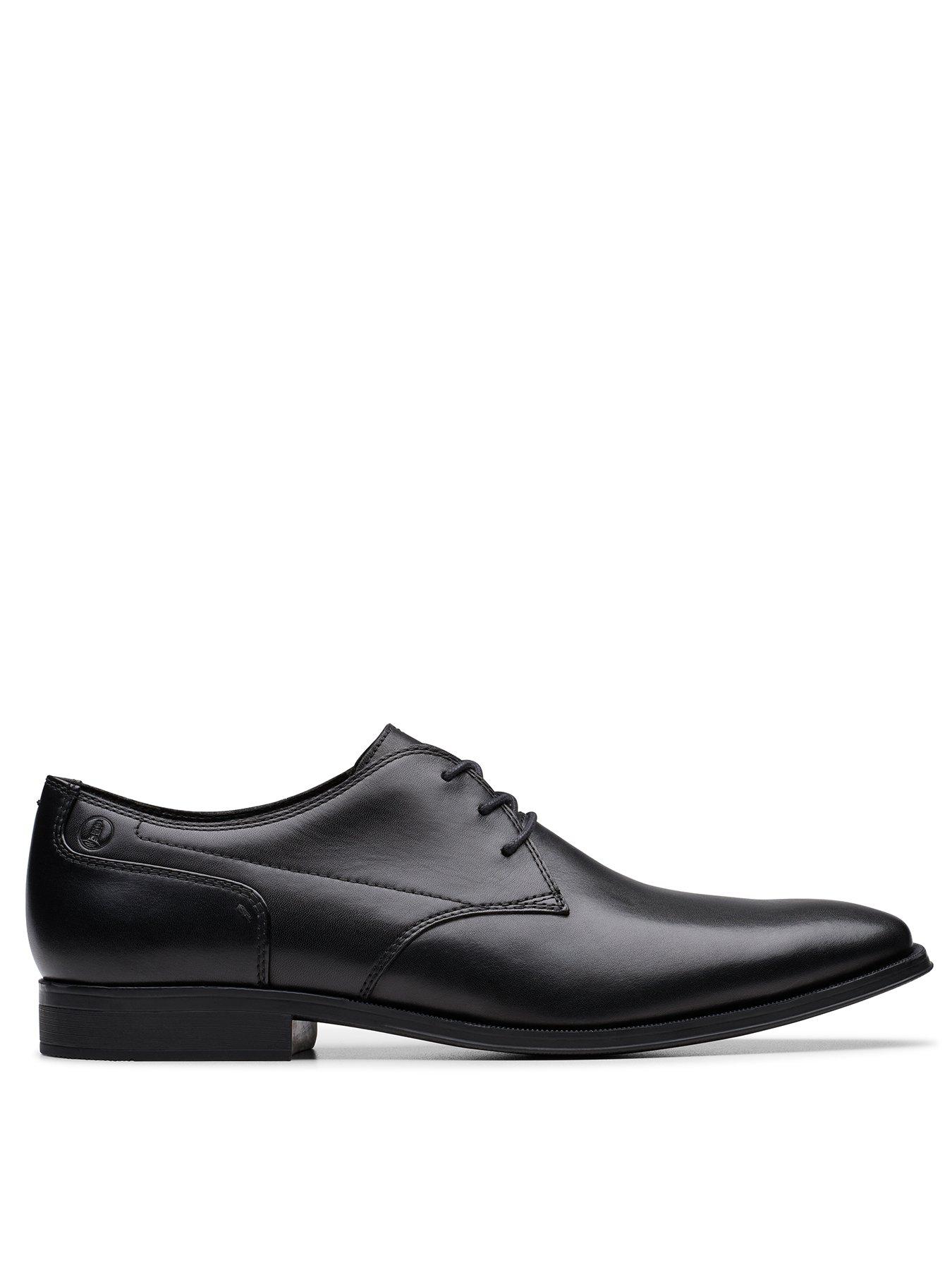 clarks-paulton-lace-up-oxford-shoes--blackfront