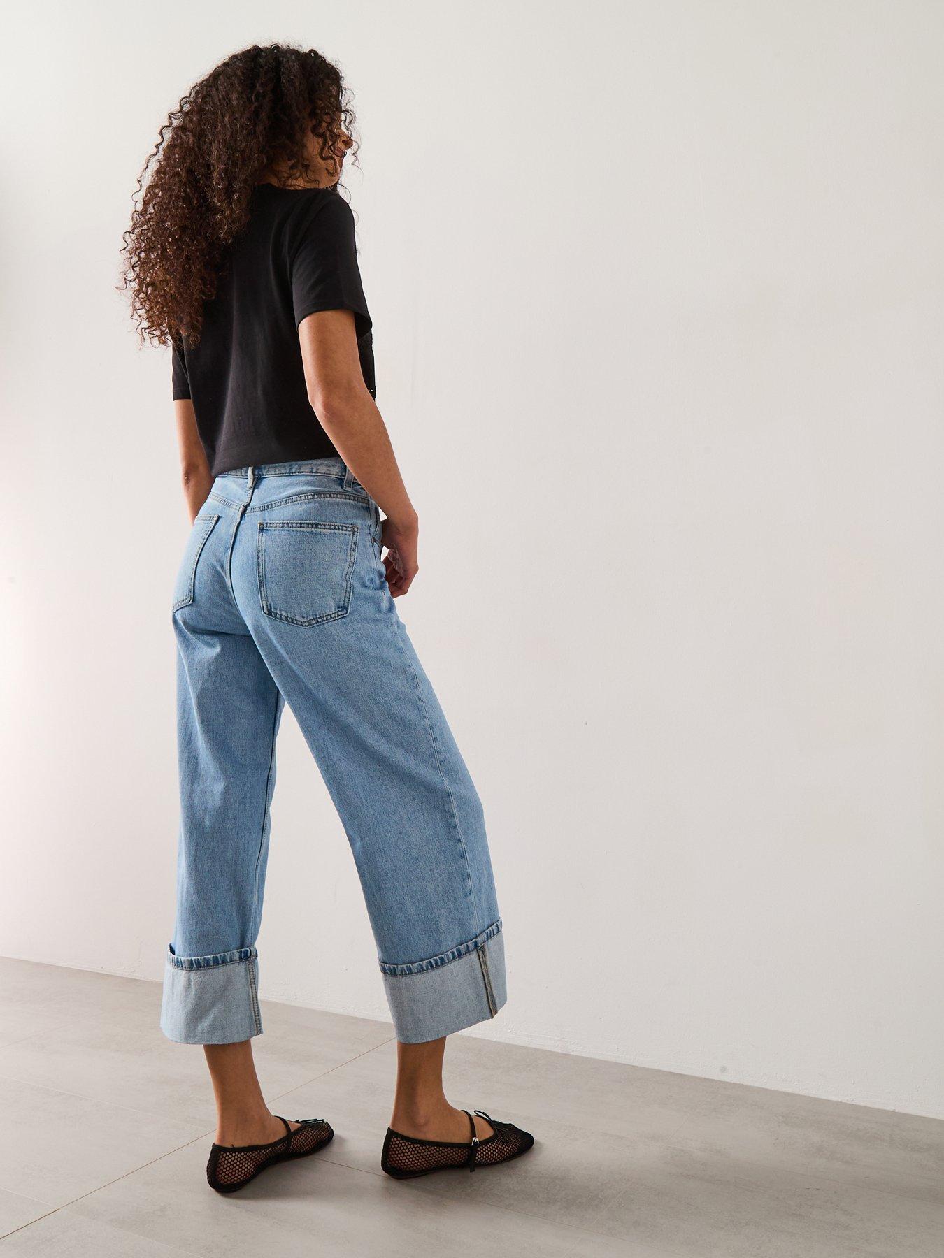 mango-wide-leg-crop-jeans-with-turned-up-hem-bluedetail
